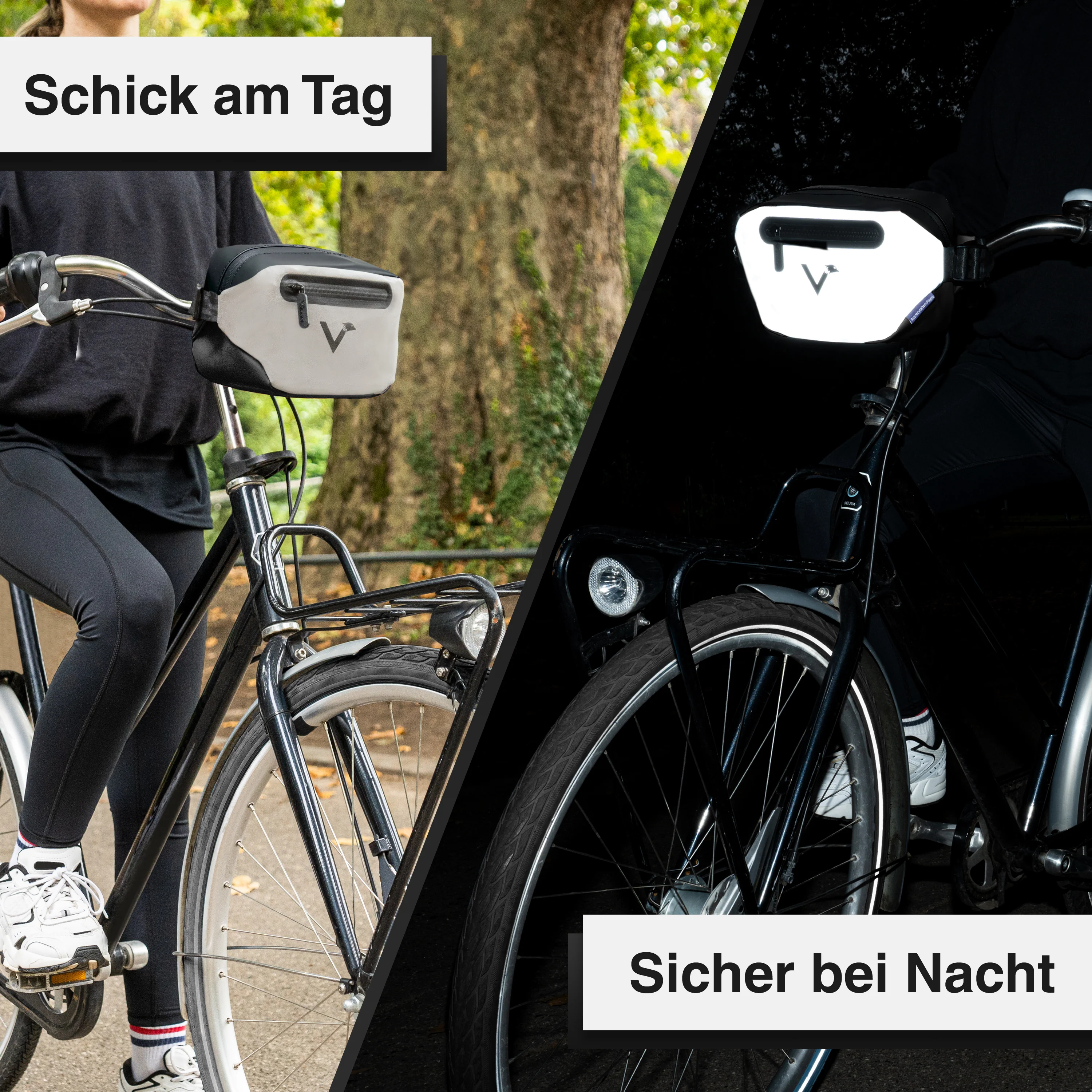 3in1 City Bag - Multifunktionale & reflektierende Lenkertasche - Image 31