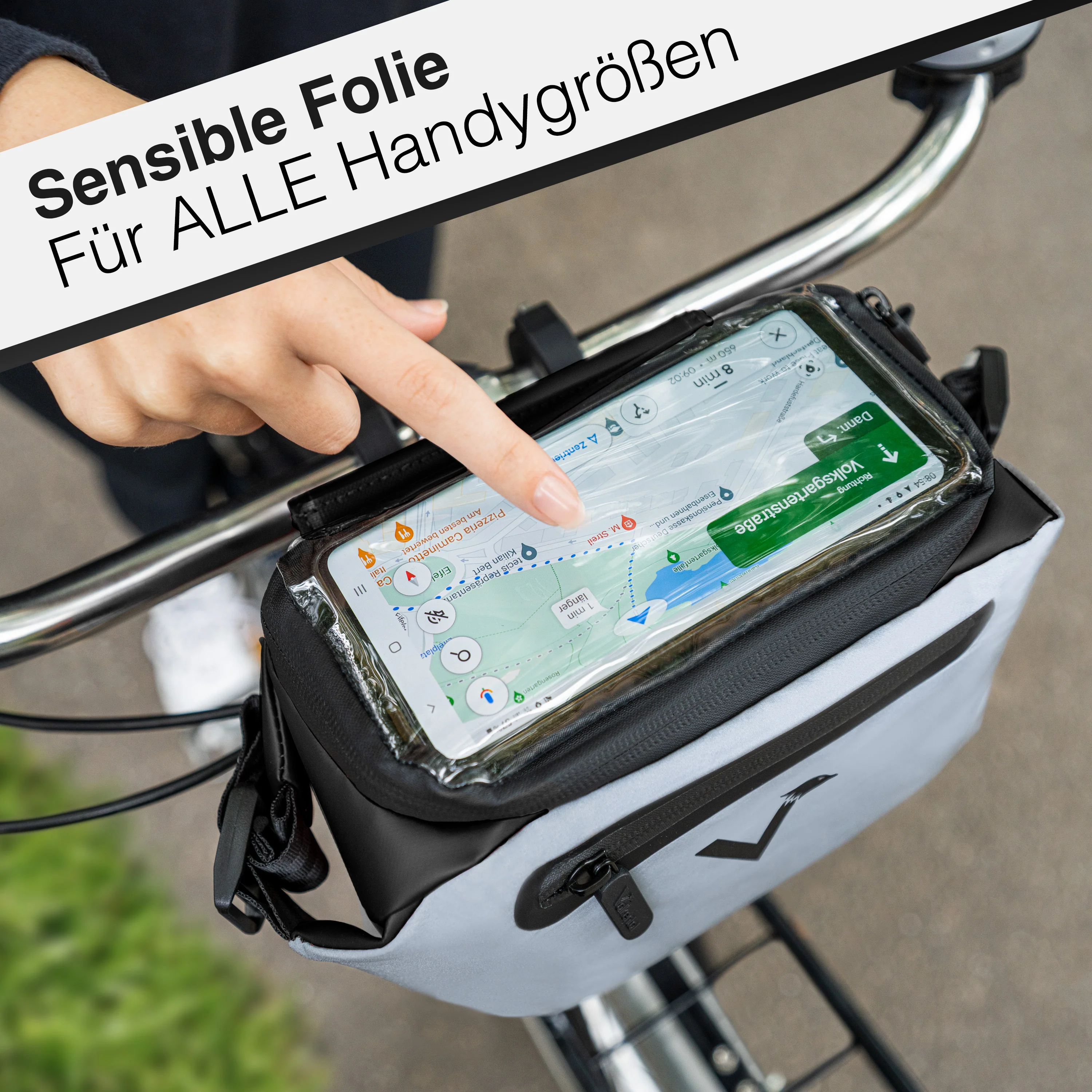 3in1 City Bag - Multifunktionale & reflektierende Lenkertasche - Image 38