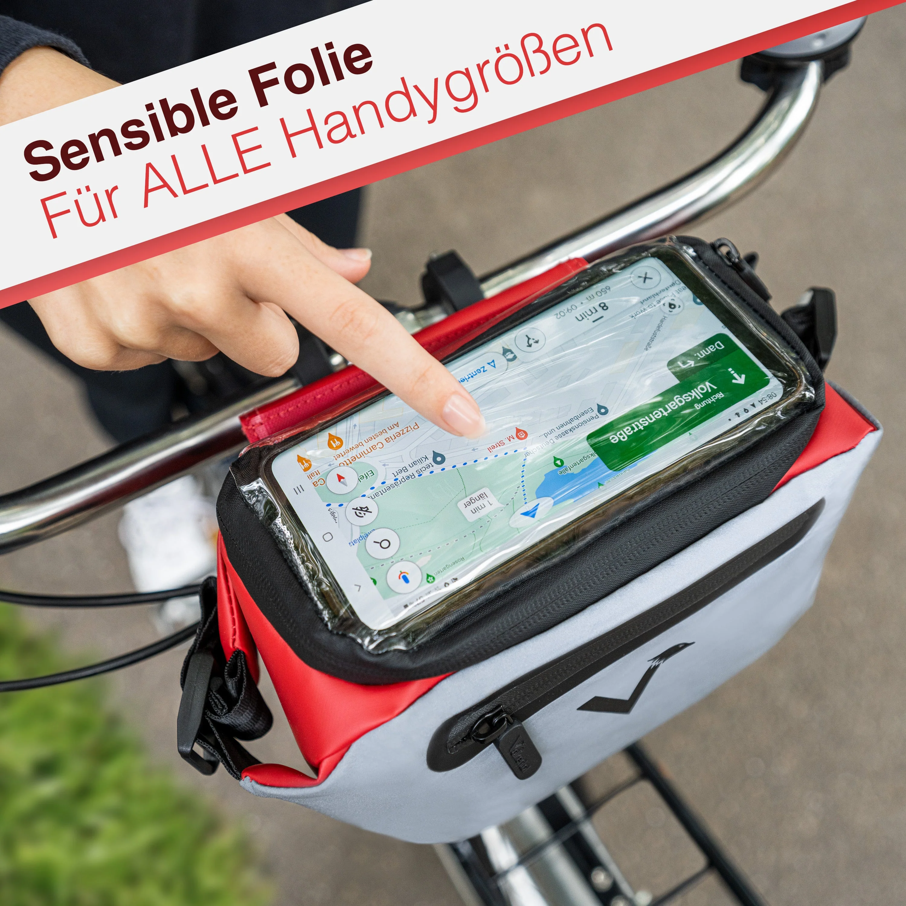 3in1 City Bag - Multifunktionale & reflektierende Lenkertasche | Bundle - Image 11