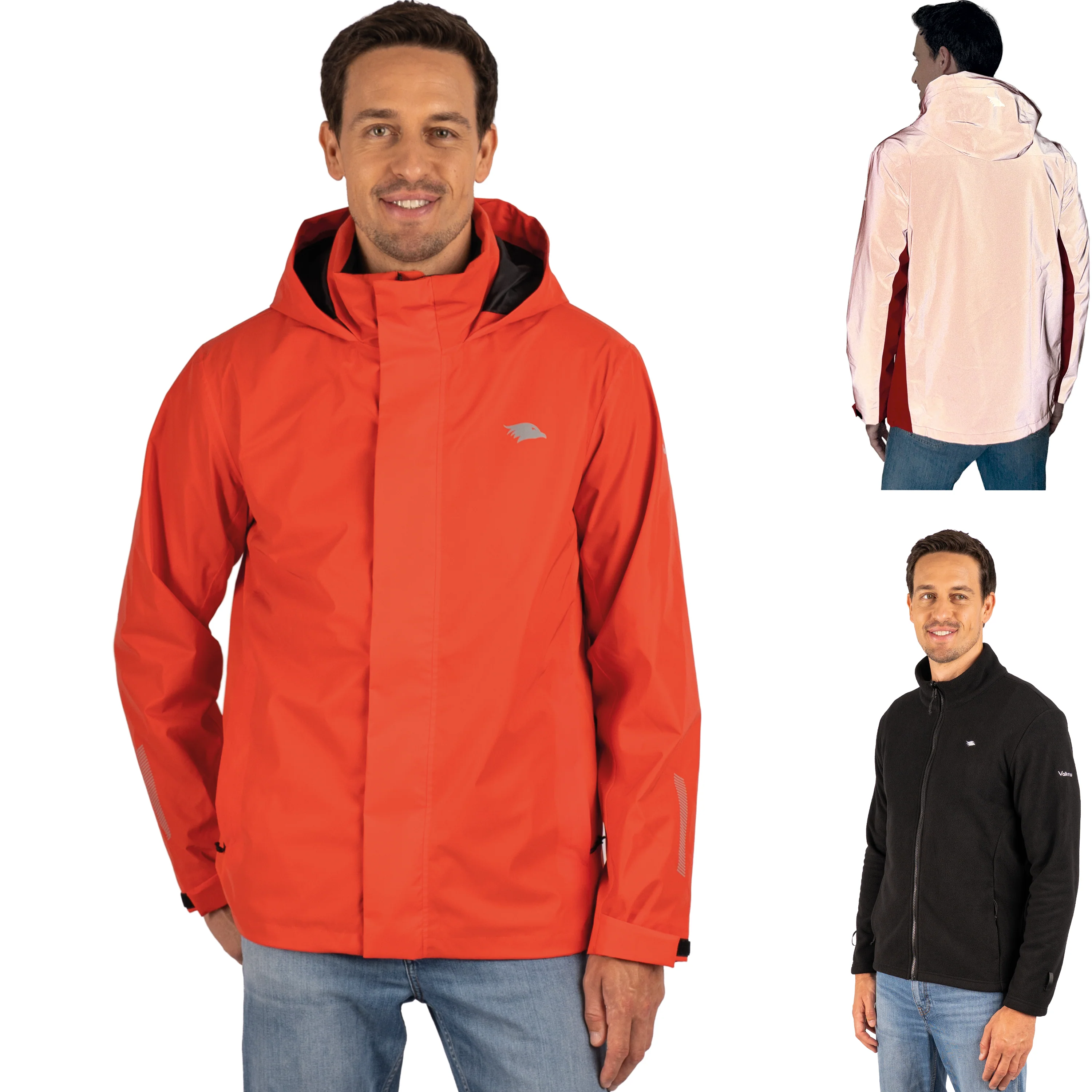 3in1 Smart Jacket - 100% reflektierend & wasserdicht mit Fleece Zipp-In - Image 25