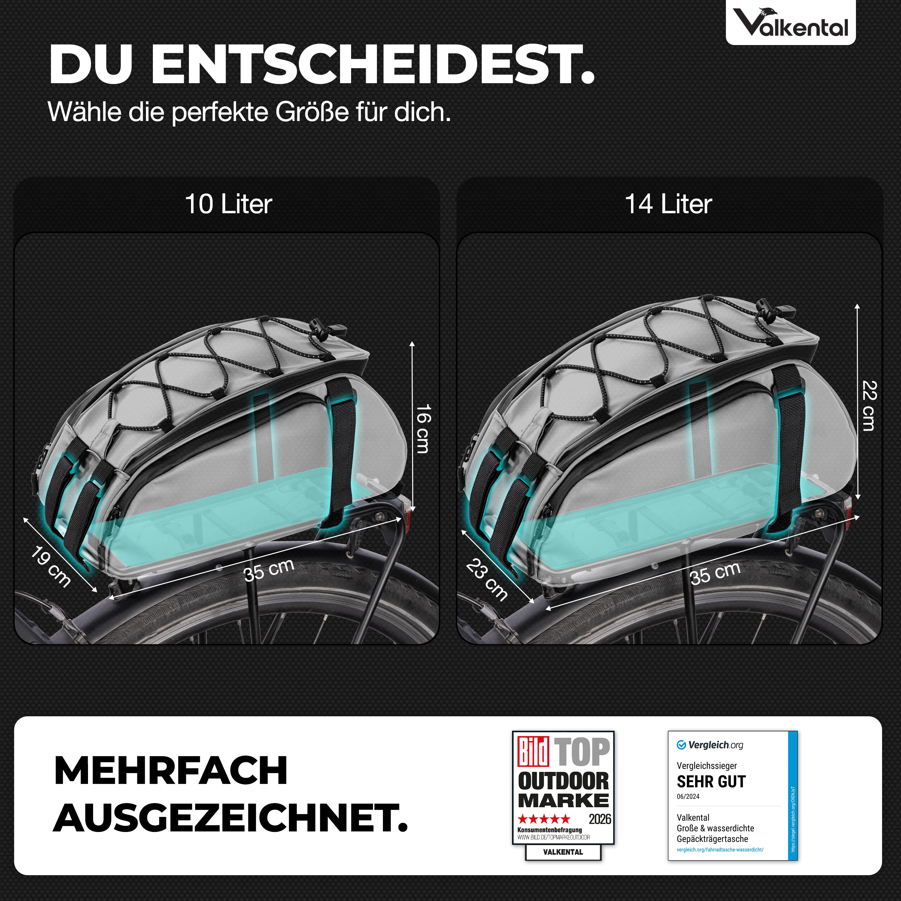 Trunk Bag - Aufliegende 3in1 Gepäckträgertasche mit Rucksackfunktion - Image 18