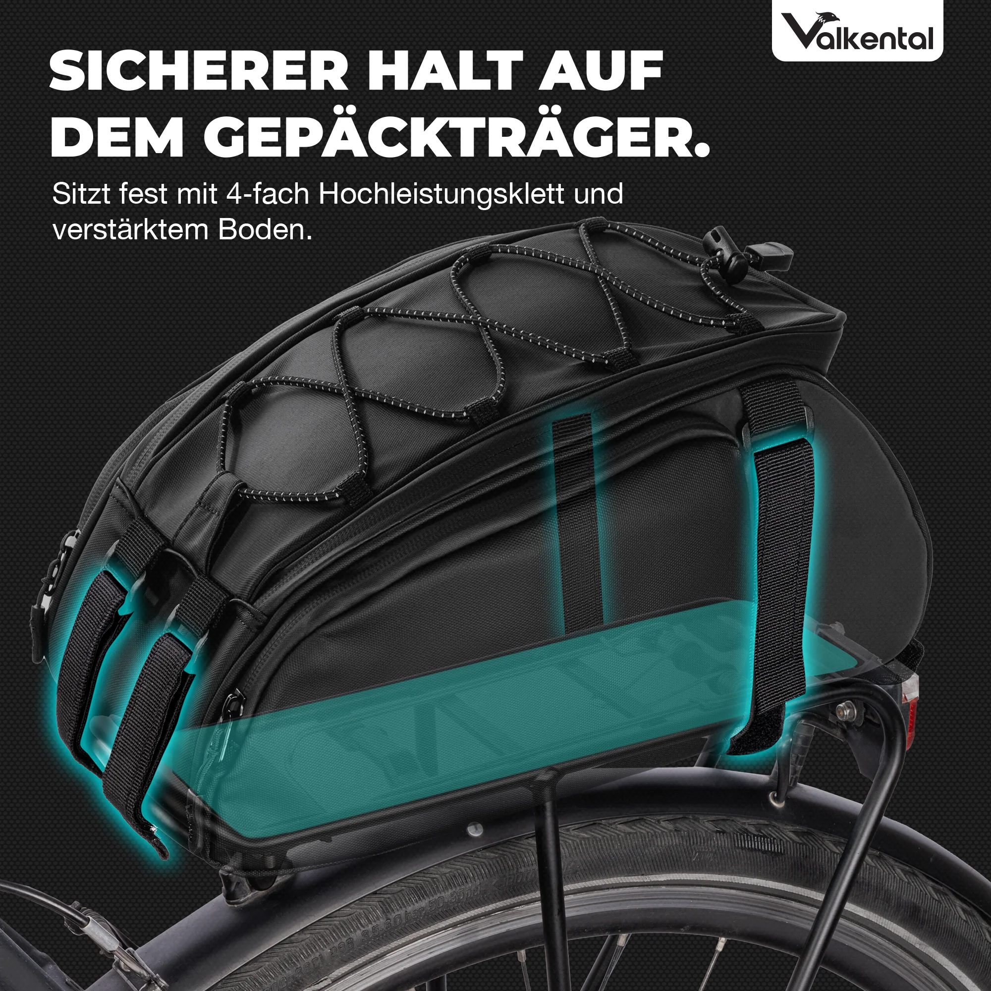 Trunk Bag - Aufliegende 3in1 Gepäckträgertasche mit Rucksackfunktion - Image 38