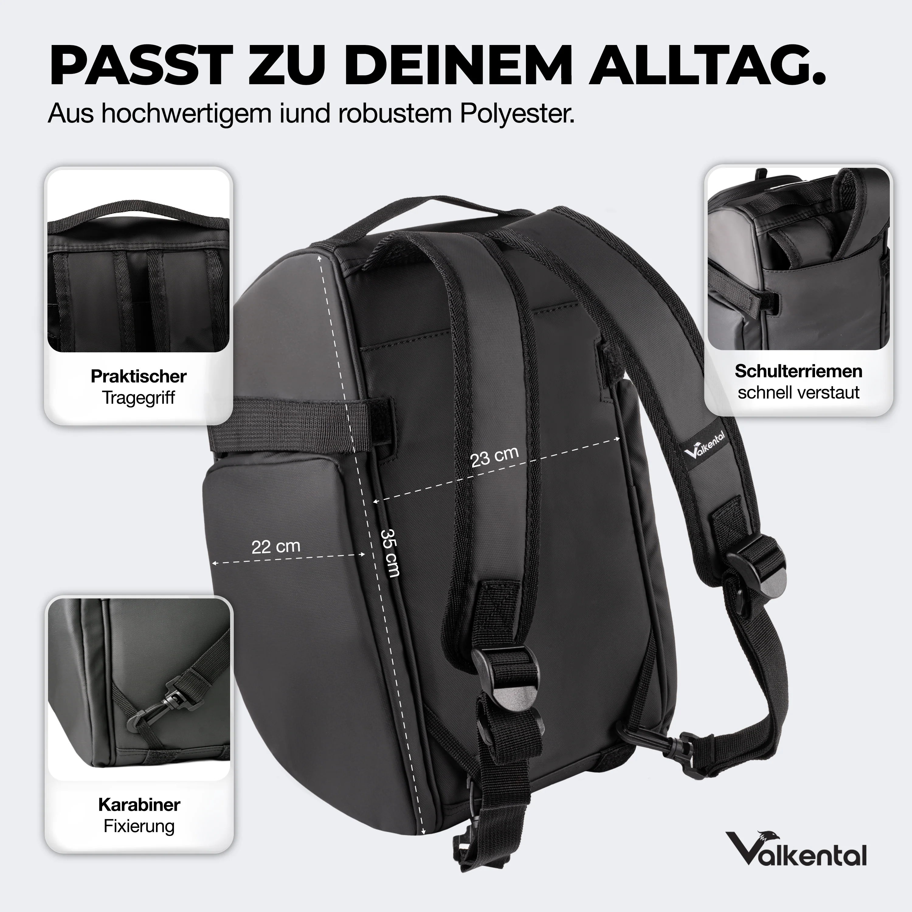 Trunk Bag - Aufliegende 3in1 Gepäckträgertasche mit Rucksackfunktion - Image 54