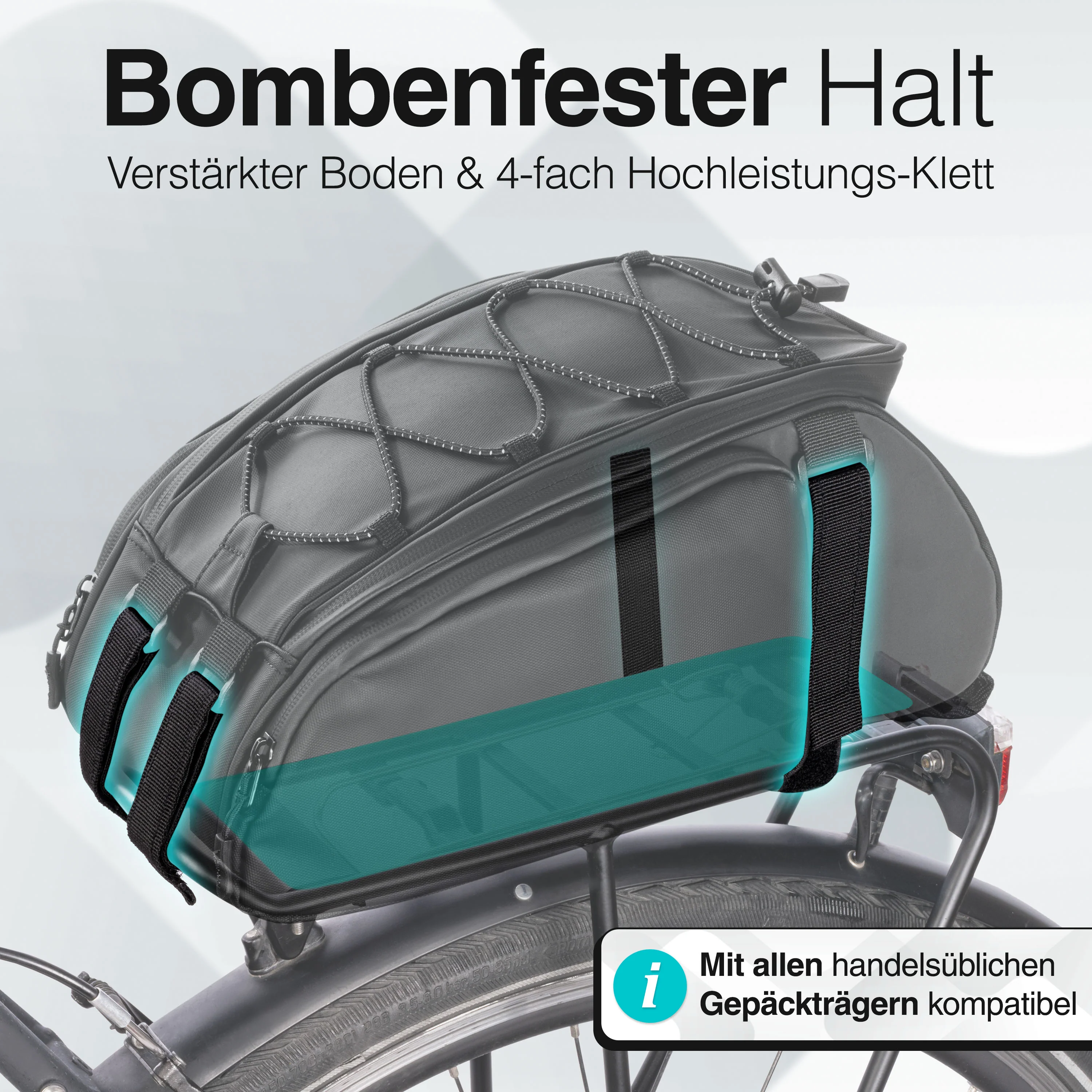 Trunk Bag - Aufliegende Gepäckträgertasche mit Rucksackfunktion - B-Ware - Image 10