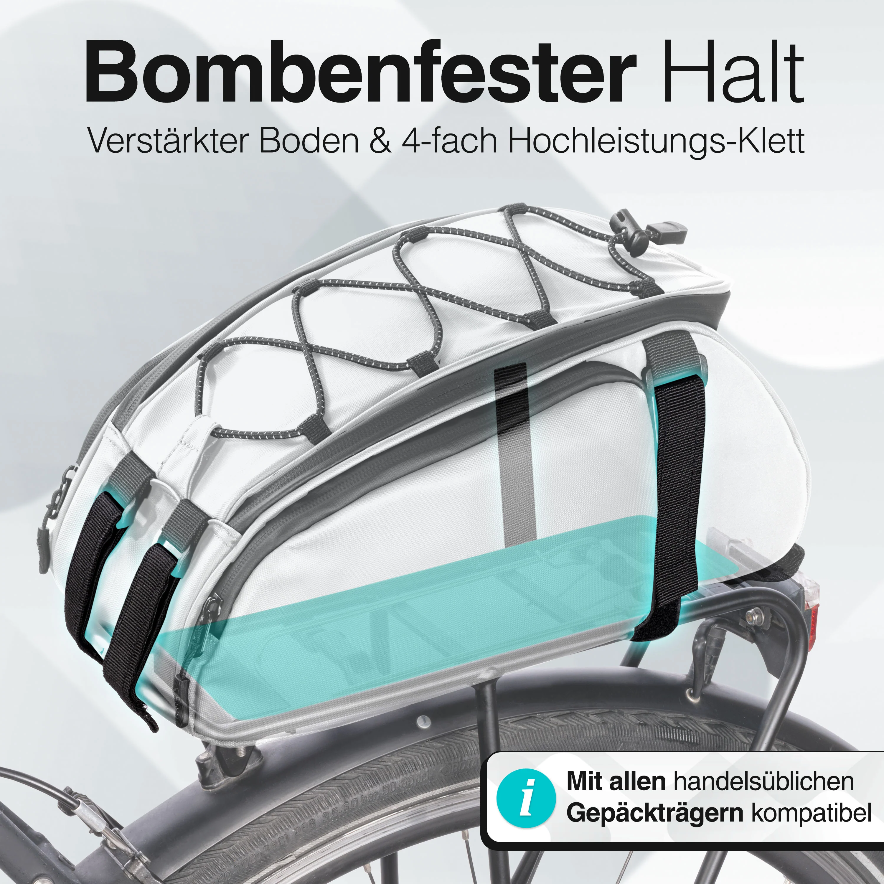 Trunk Bag - Aufliegende Gepäckträgertasche mit Rucksackfunktion - B-Ware - Image 11