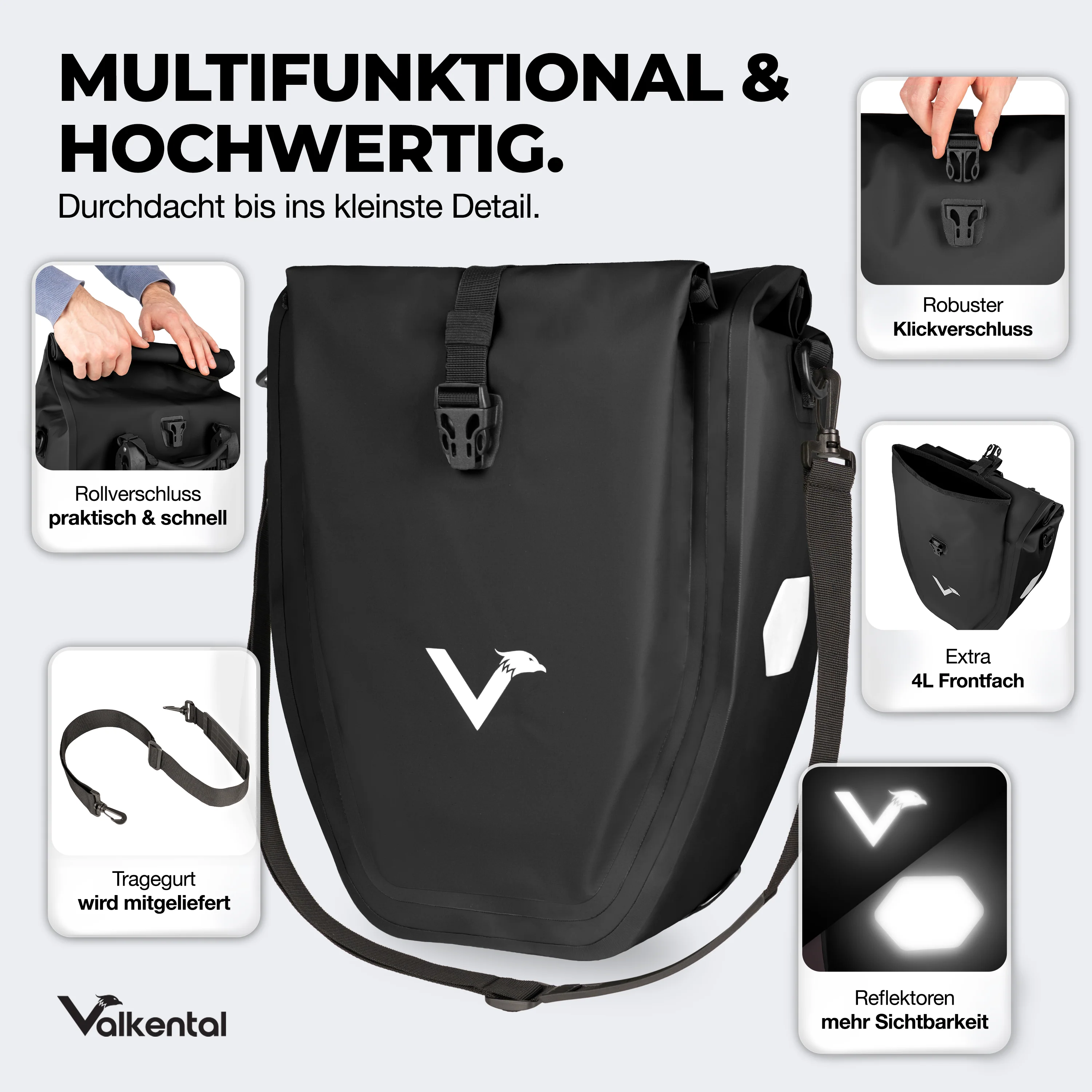 Bike Bag - große & wasserdichte Gepäckträgertasche - Image 106