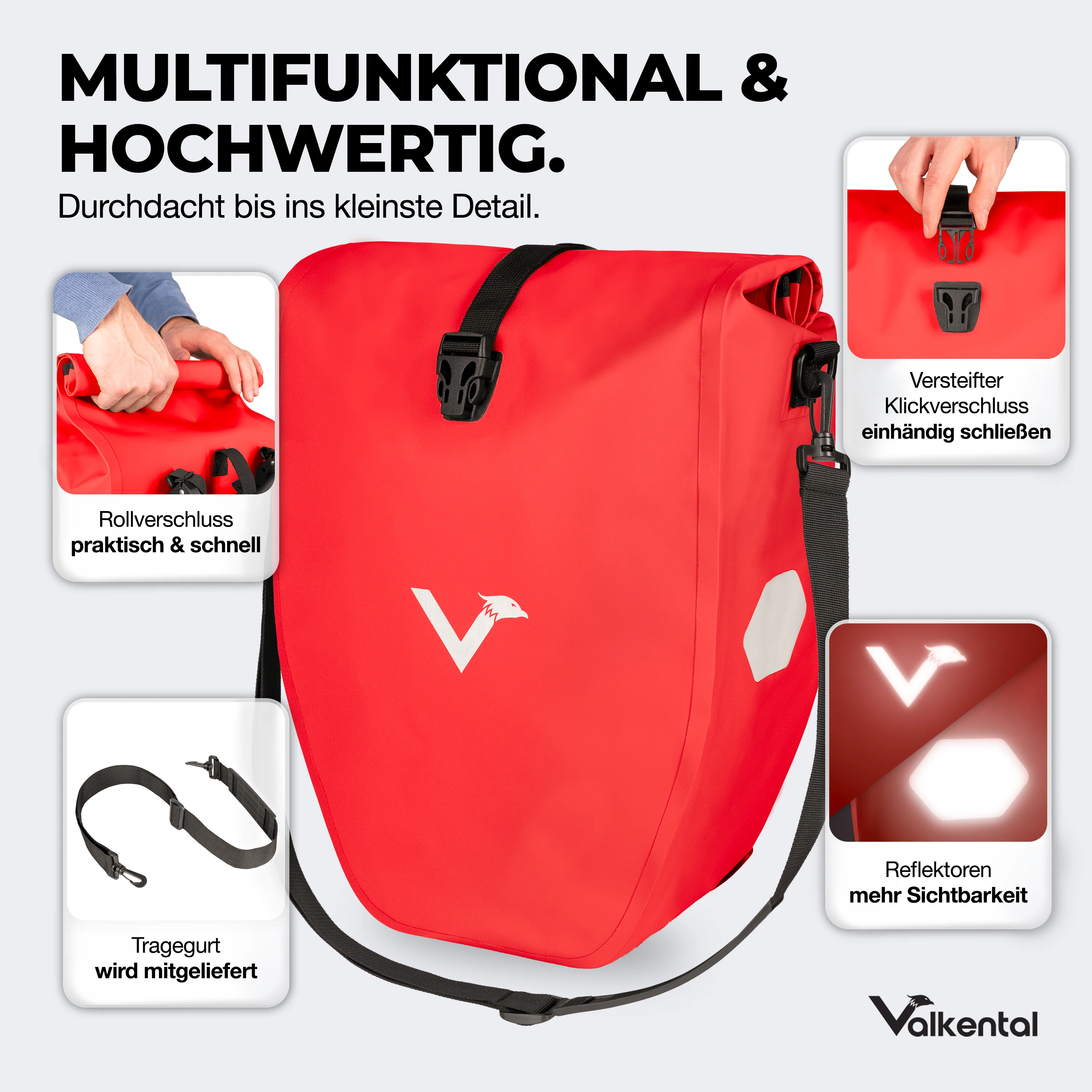 Bike Bag - große & wasserdichte Gepäckträgertasche - Image 19