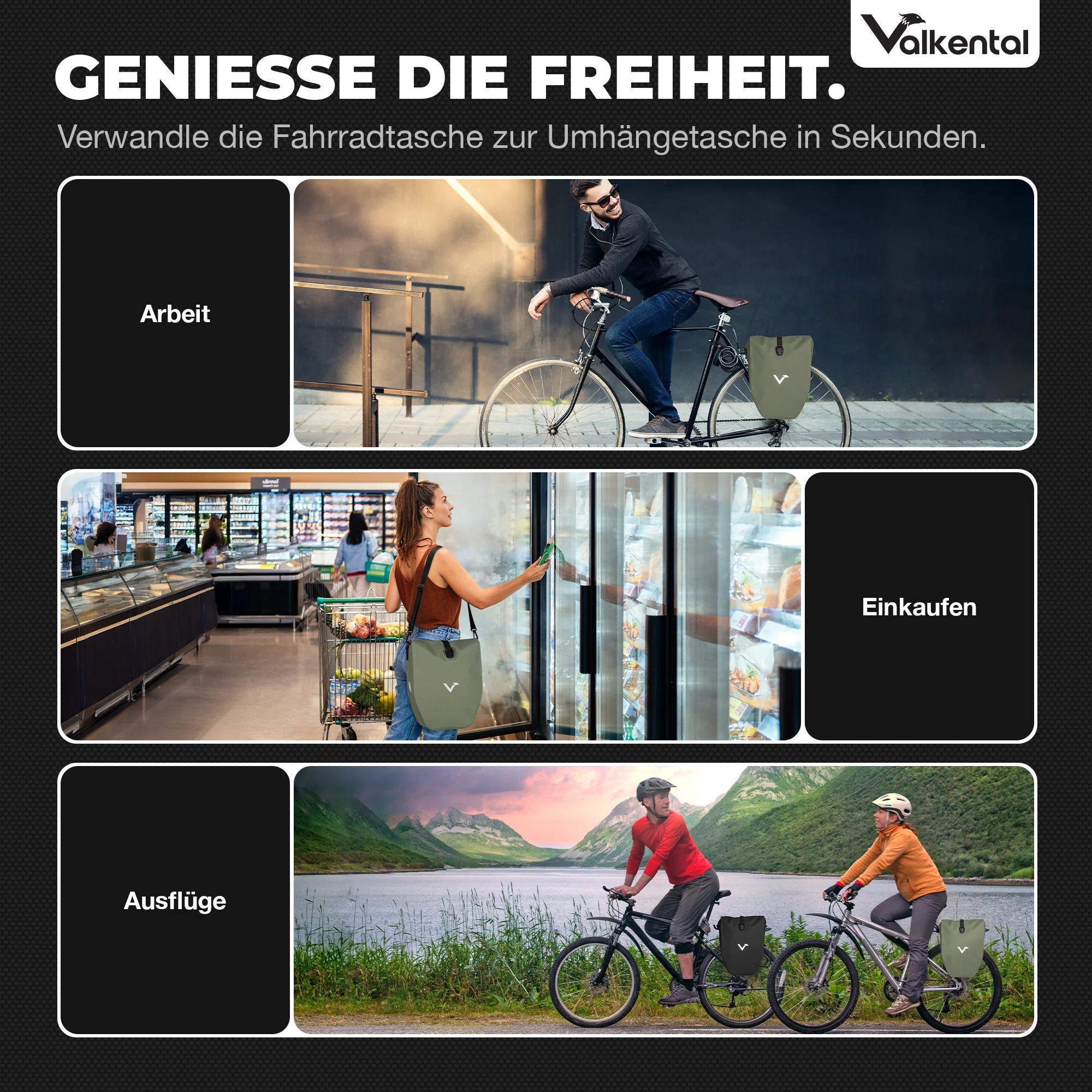 Bike Bag - große & wasserdichte Gepäckträgertasche - Image 23