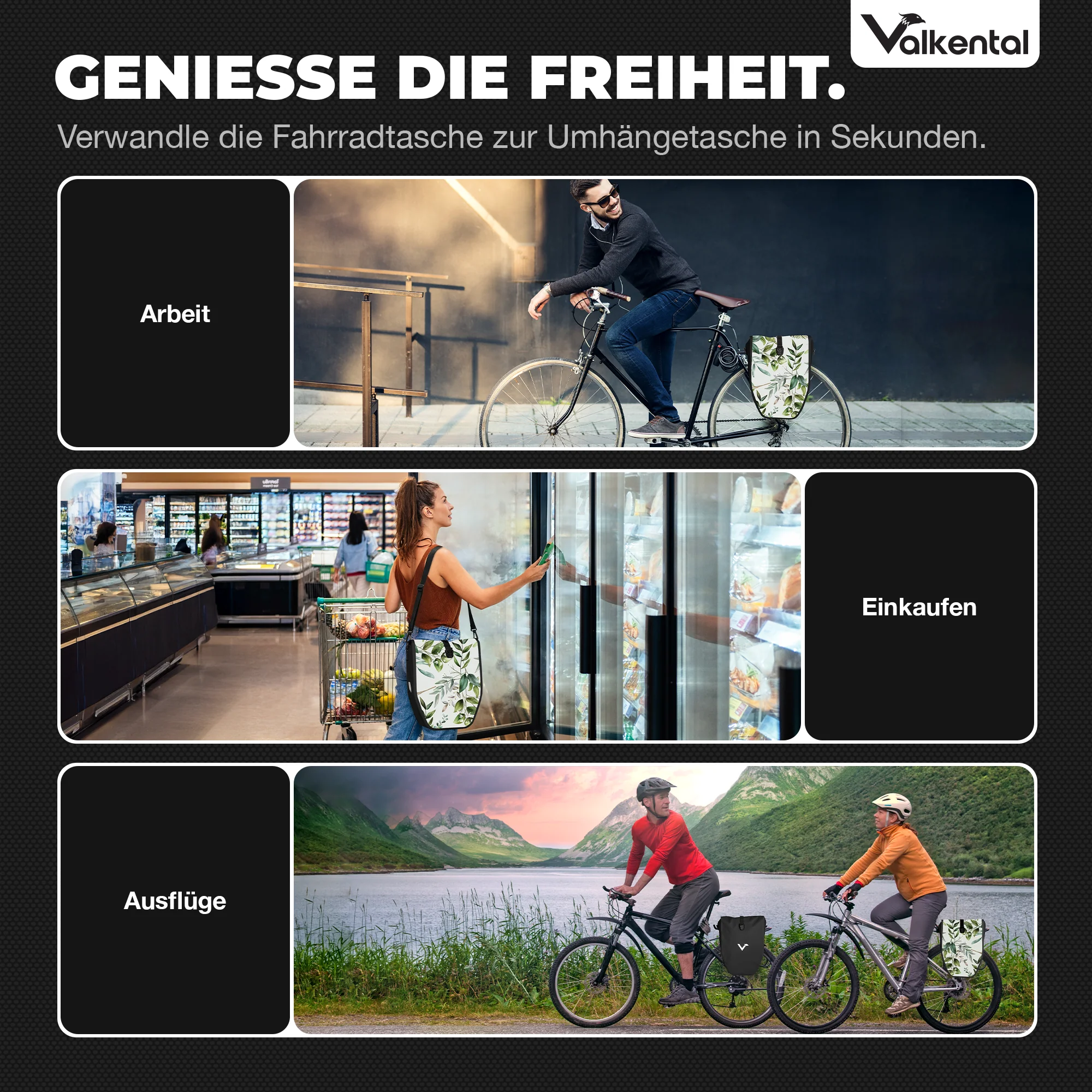 Bike Bag - große & wasserdichte Gepäckträgertasche - Image 34