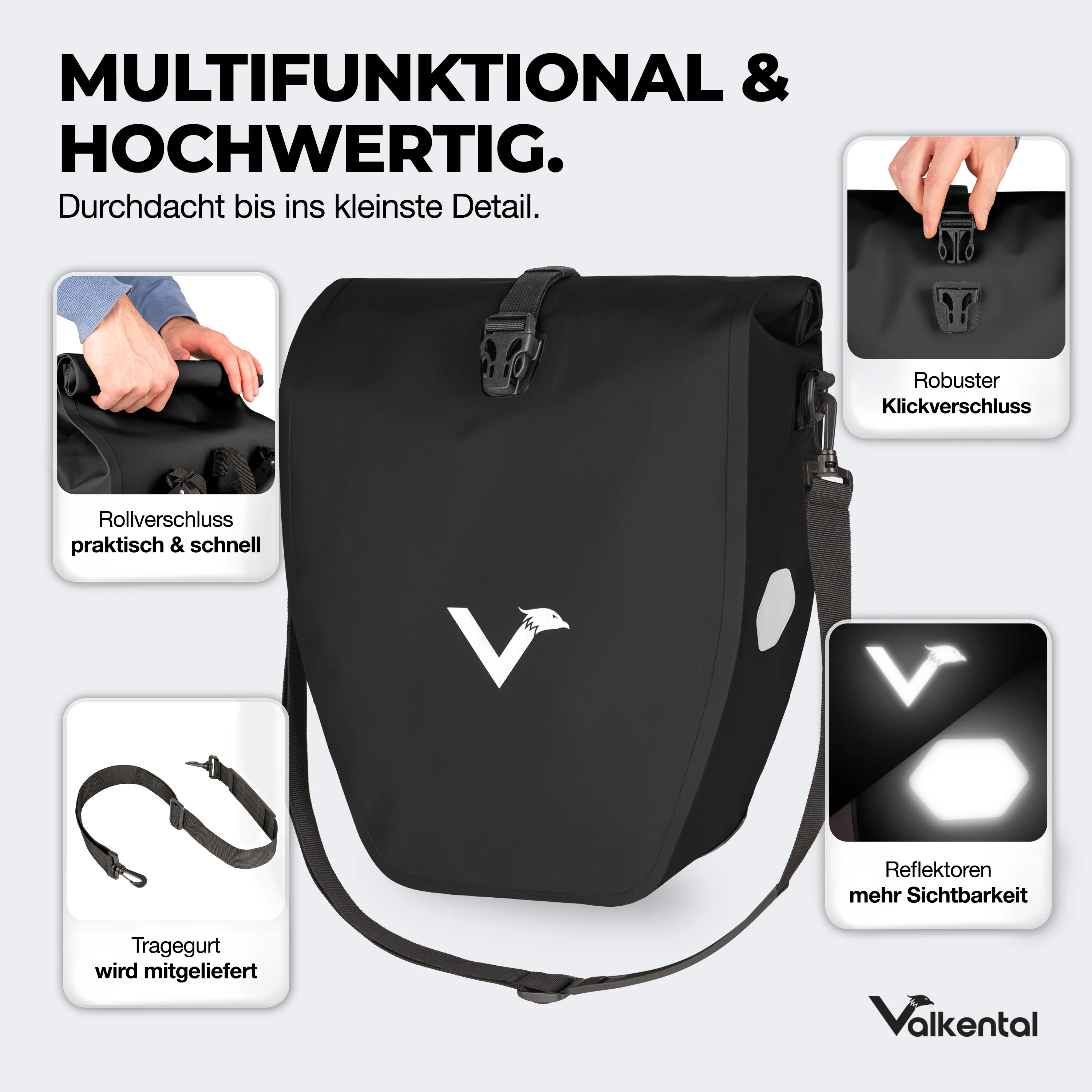Bike Bag - große & wasserdichte Gepäckträgertasche - Image 70