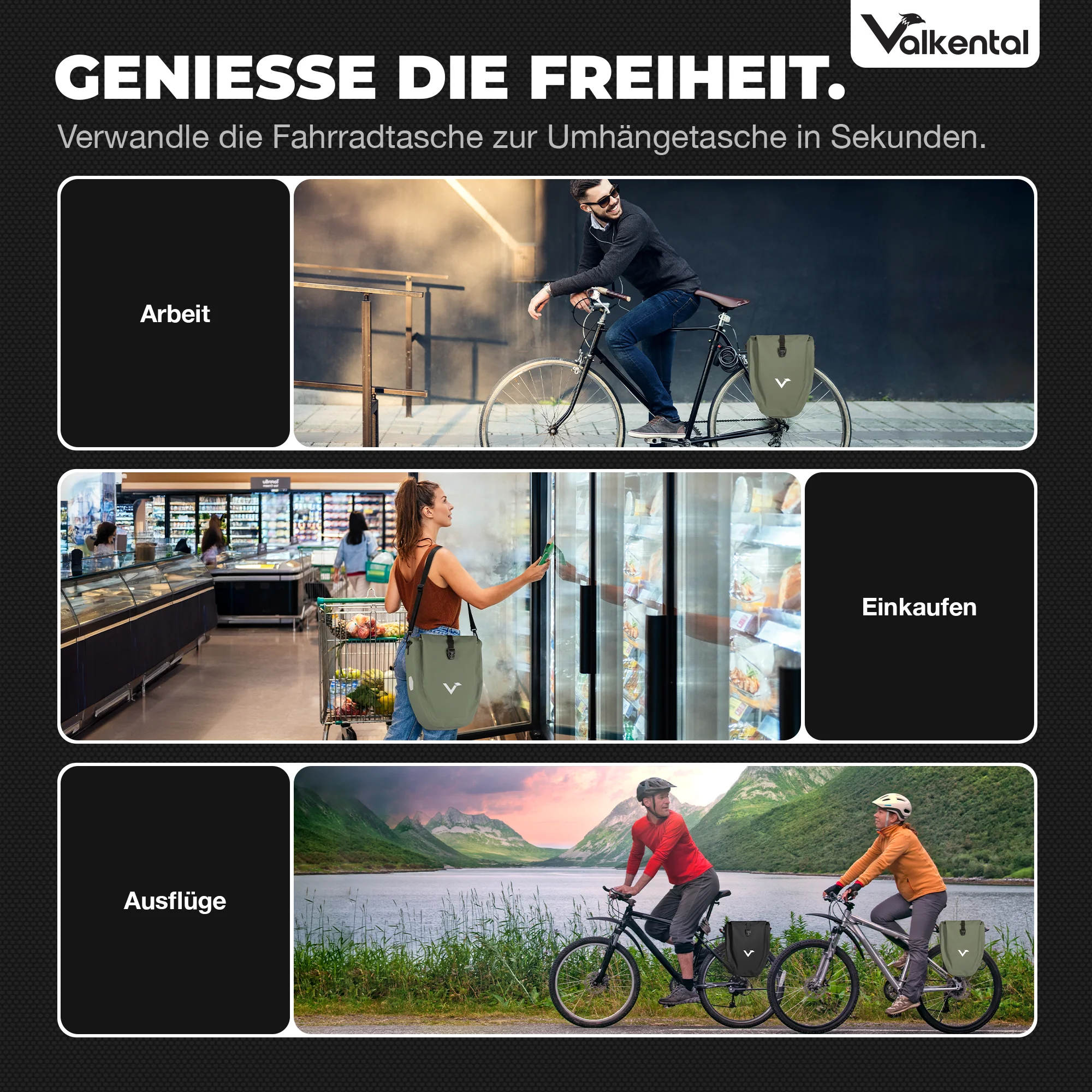 Bike Bag - große & wasserdichte Gepäckträgertasche - Image 80