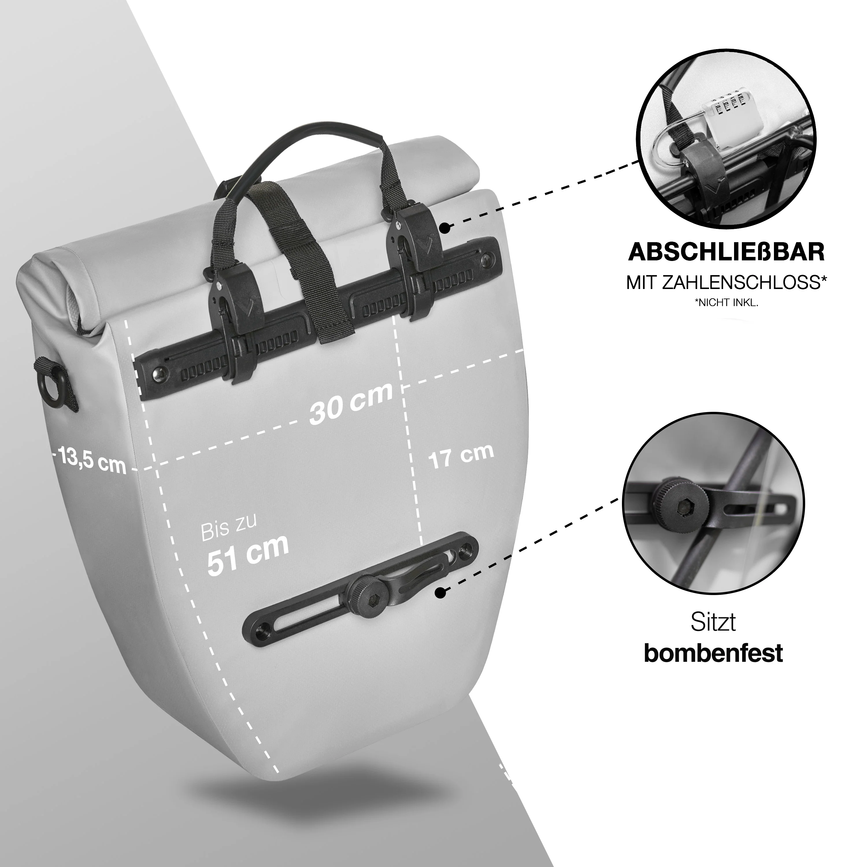 ValkBasic - große & wasserdichte Gepäckträgertasche - B-Ware - Image 19