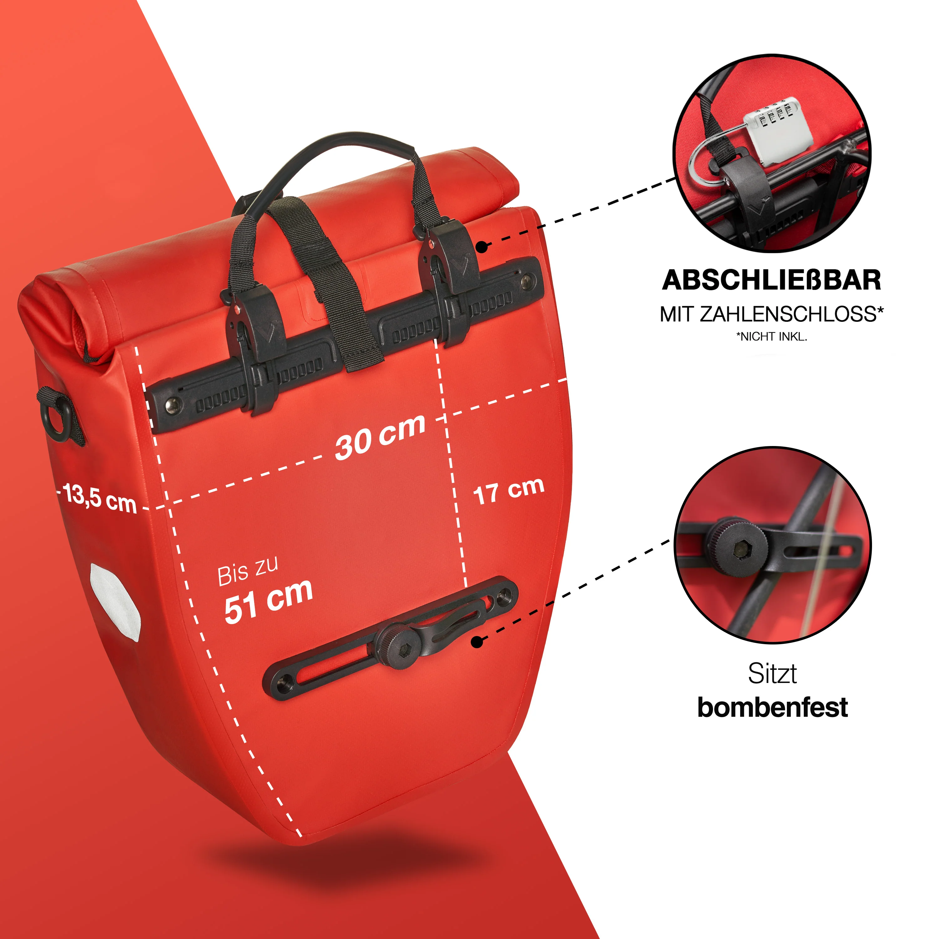 ValkBasic - große & wasserdichte Gepäckträgertasche - B-Ware - Image 21