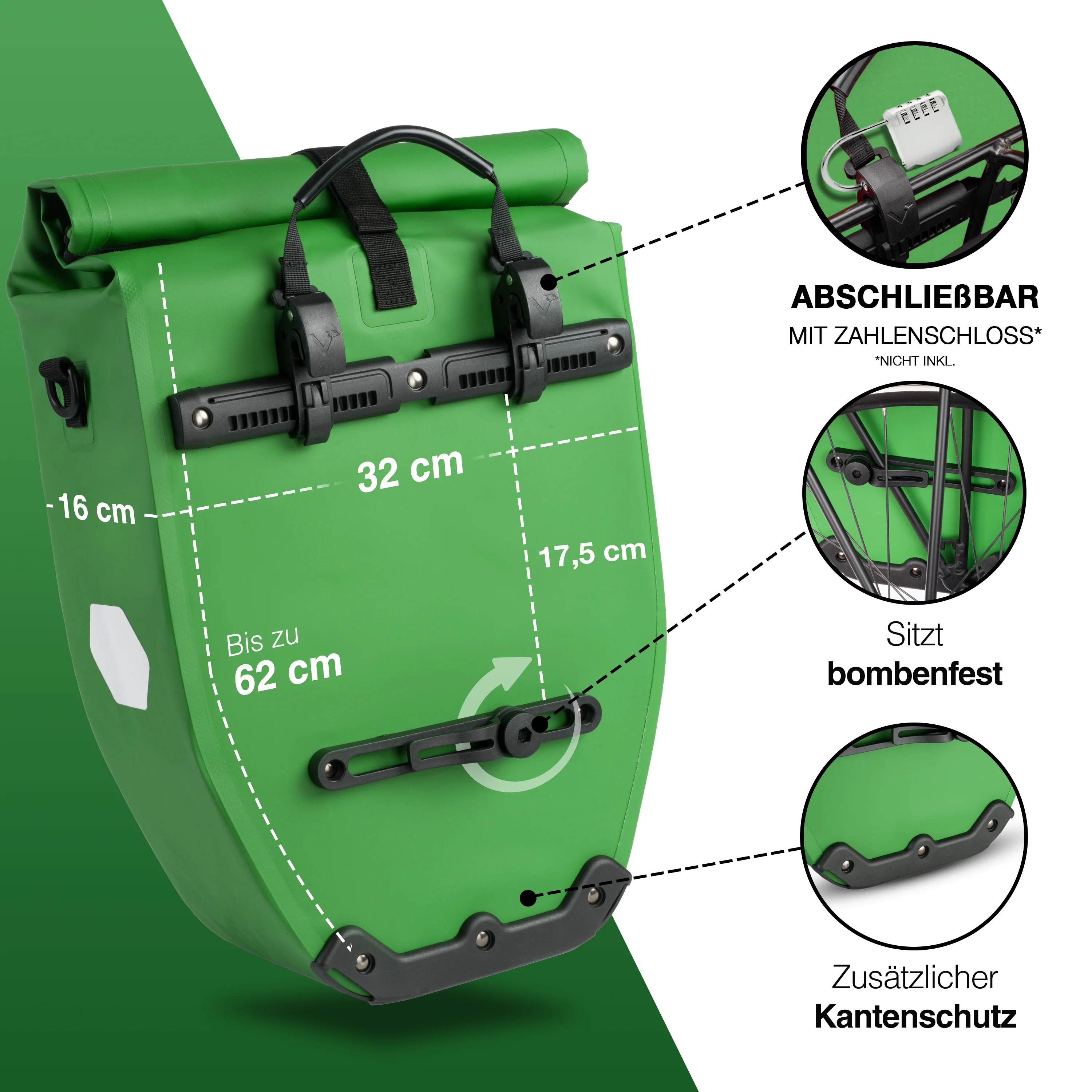 ValkBasic - große & wasserdichte Gepäckträgertasche - B-Ware - Image 26