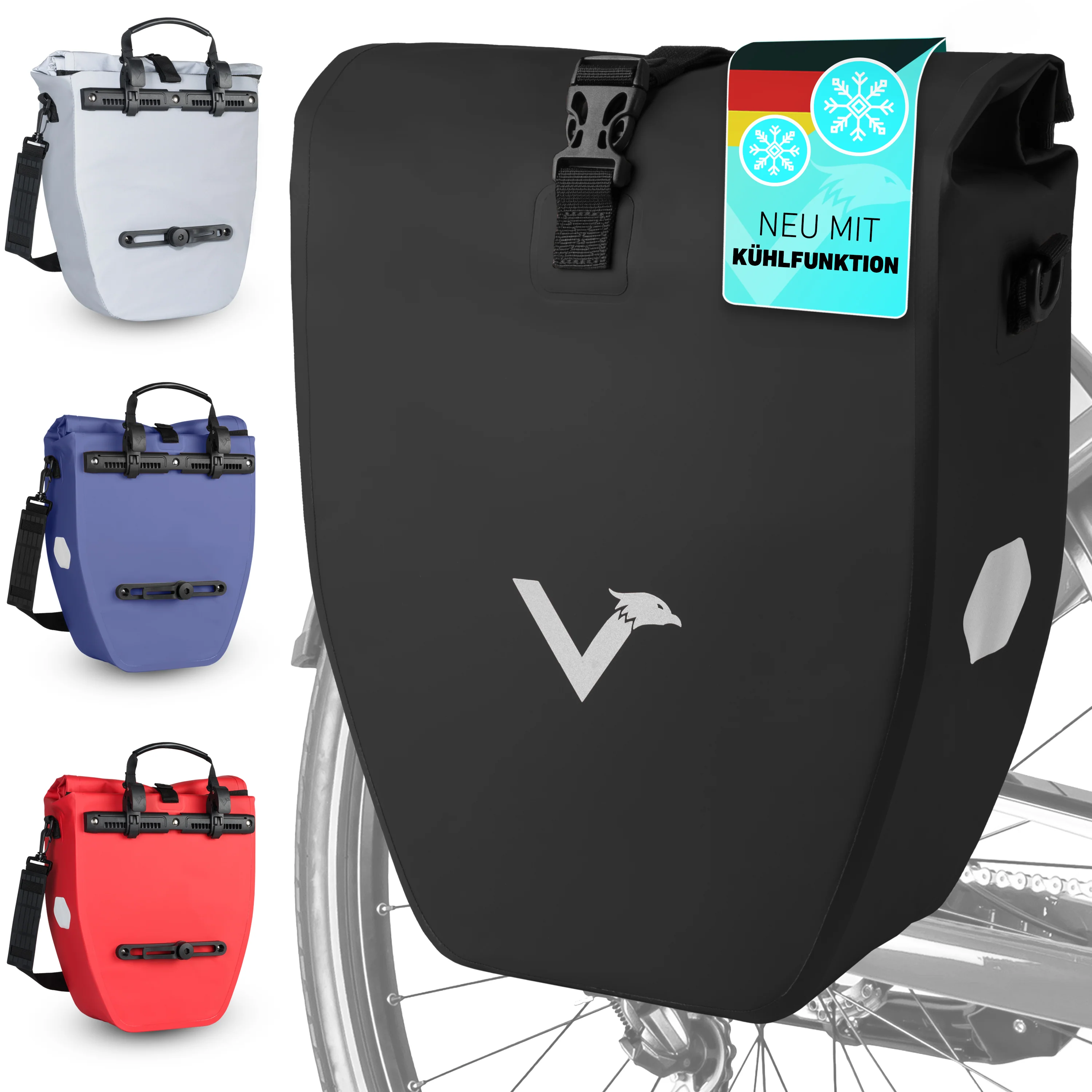 ValkBasic - große & wasserdichte Gepäckträgertasche - B-Ware - Image 3