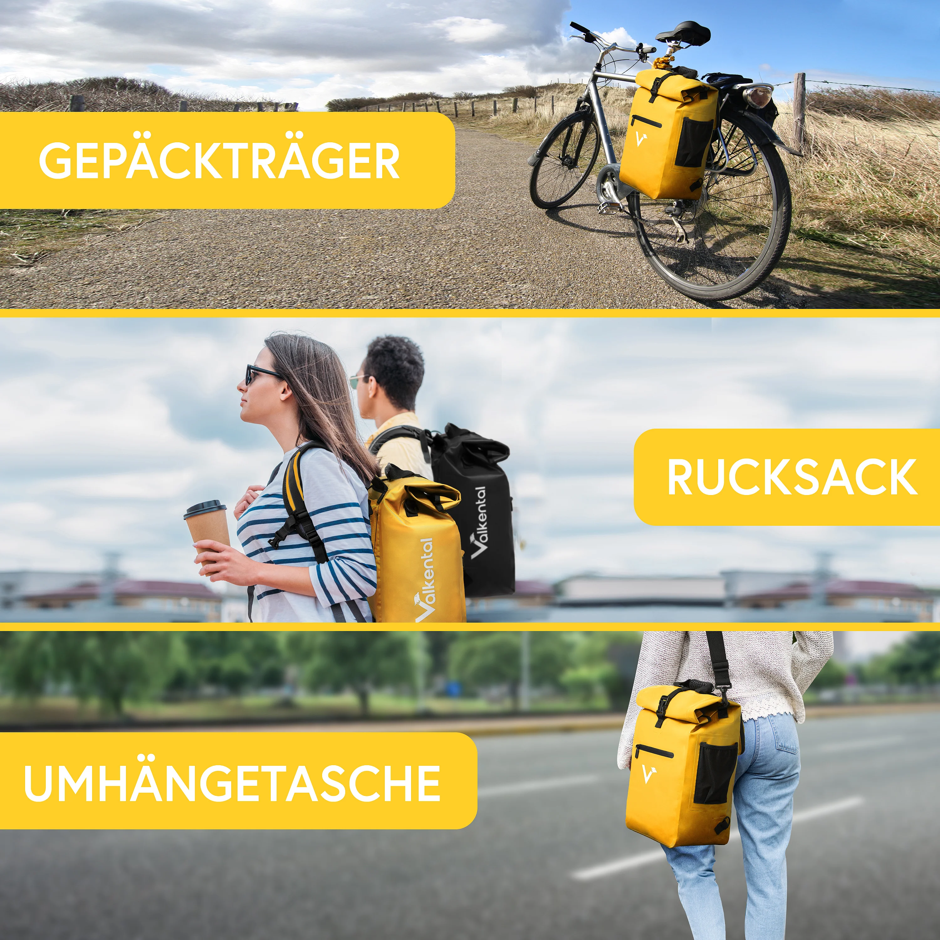ValkOne 3in1 Fahrradtasche - perfekt für deinen Alltag! - Image 14