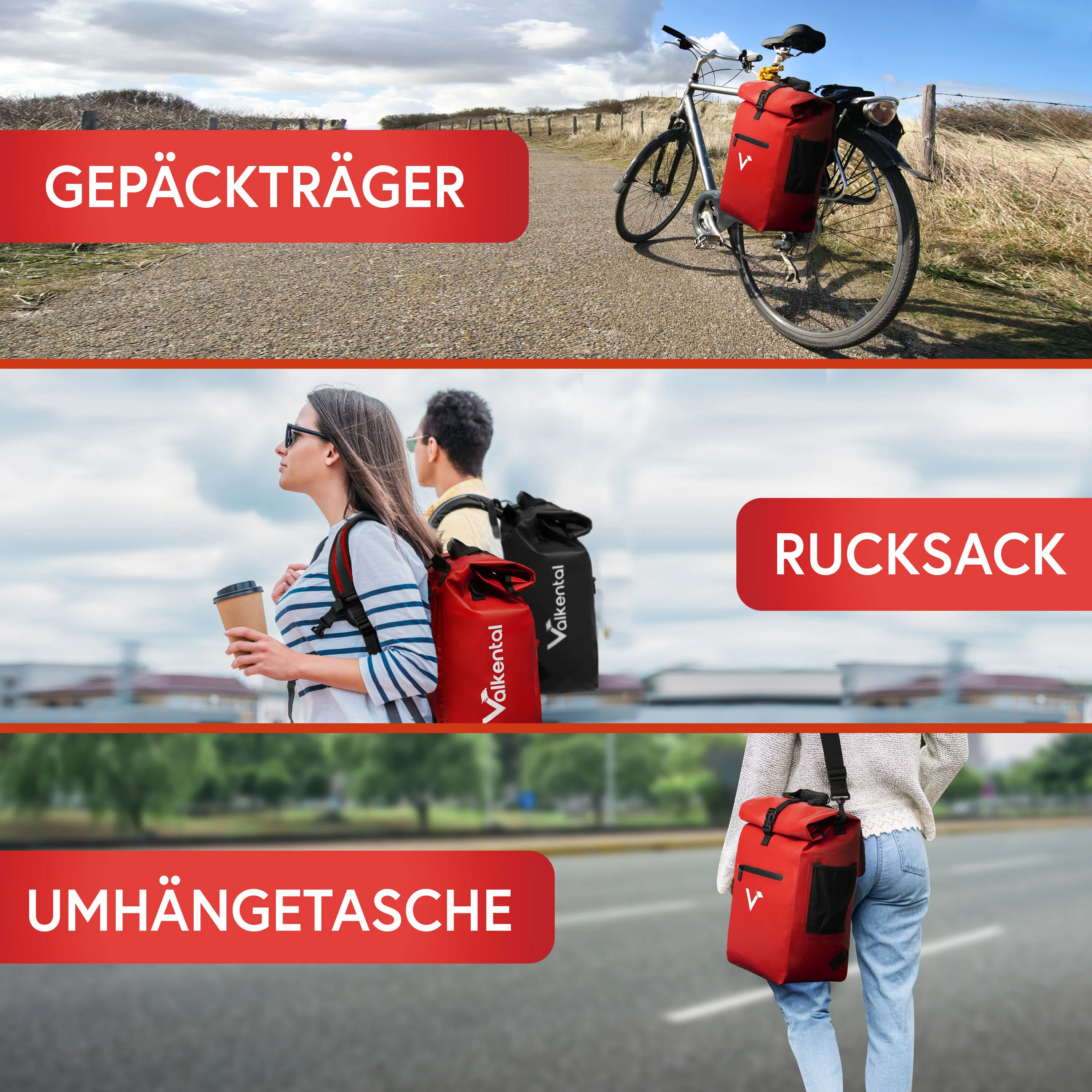 ValkOne 3in1 Fahrradtasche - perfekt für deinen Alltag! - Image 30