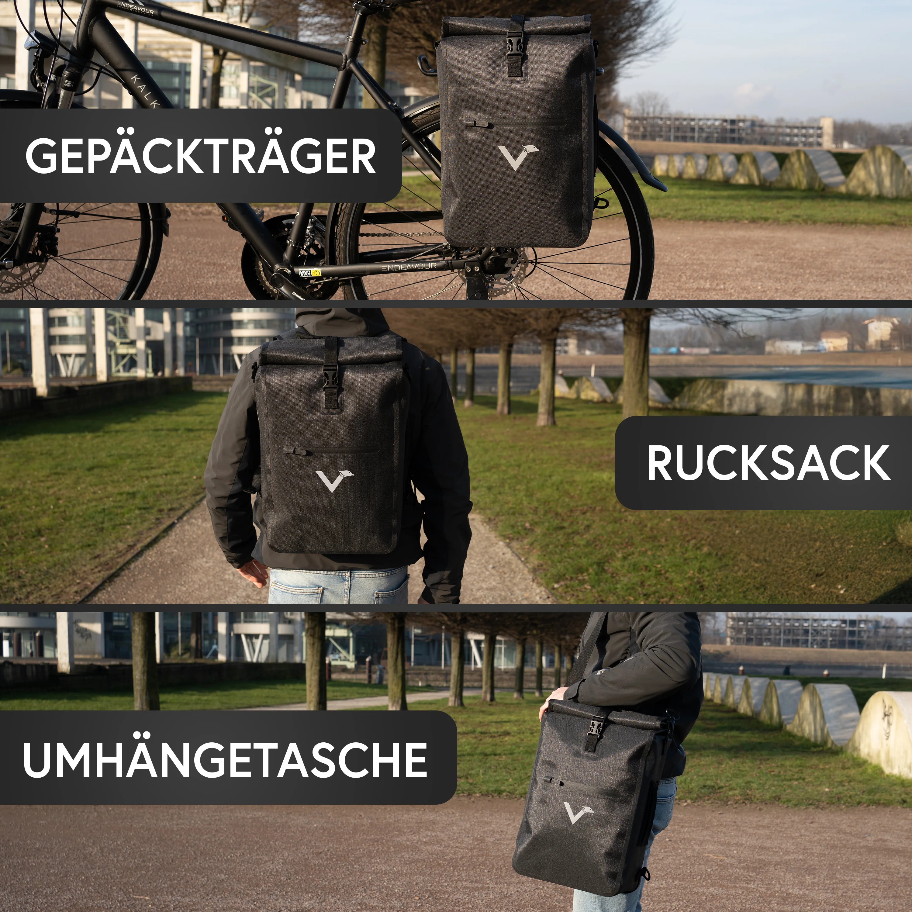 ValkOne 3in1 Fahrradtasche - perfekt für deinen Alltag! - Image 53