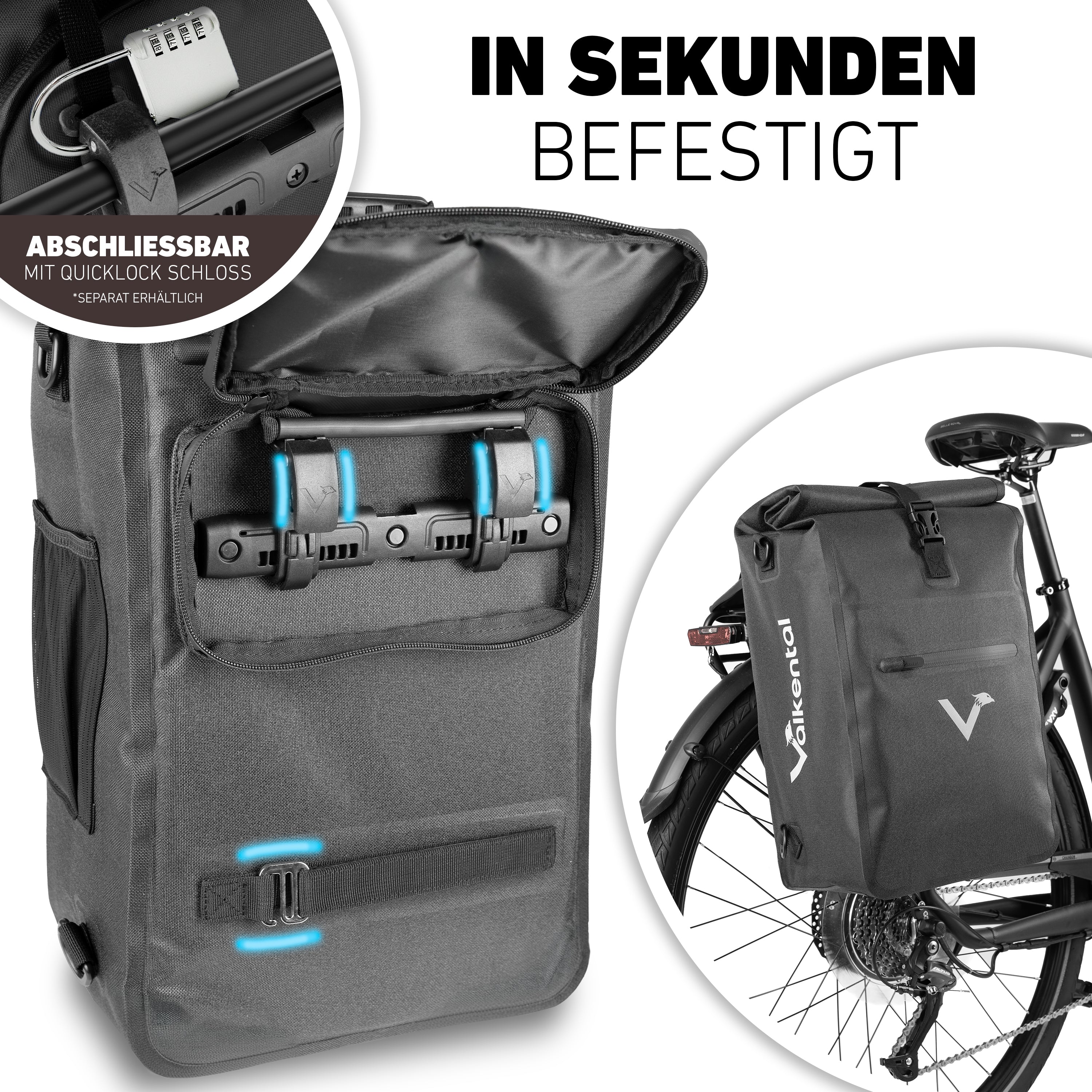 ValkOne 3in1 Fahrradtasche - perfekt für deinen Alltag! - Image 55
