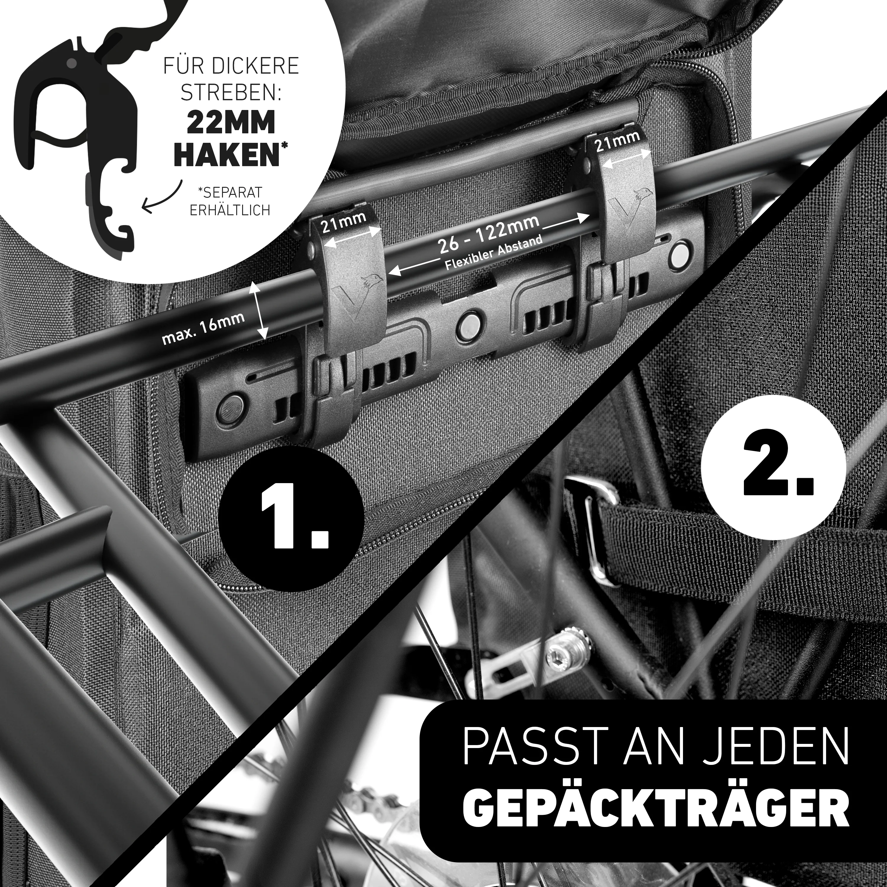 ValkOne 3in1 Fahrradtasche - perfekt für deinen Alltag! - Image 56