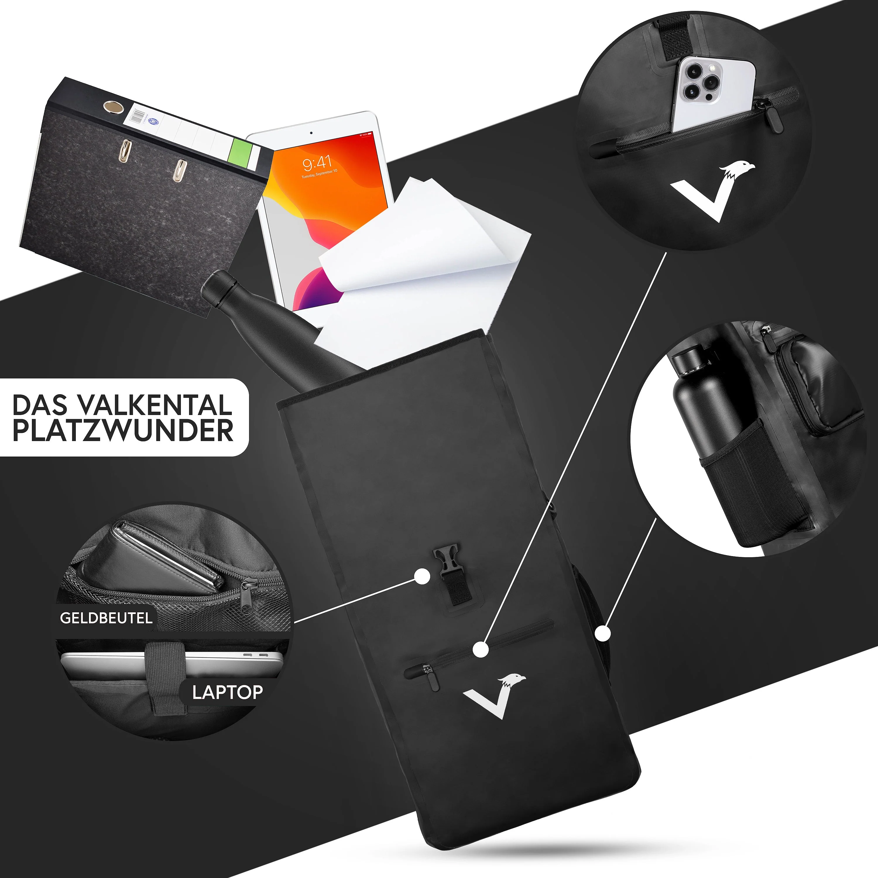 ValkOne 3in1 Fahrradtasche - perfekt für deinen Alltag! - B-WARE - Image 26