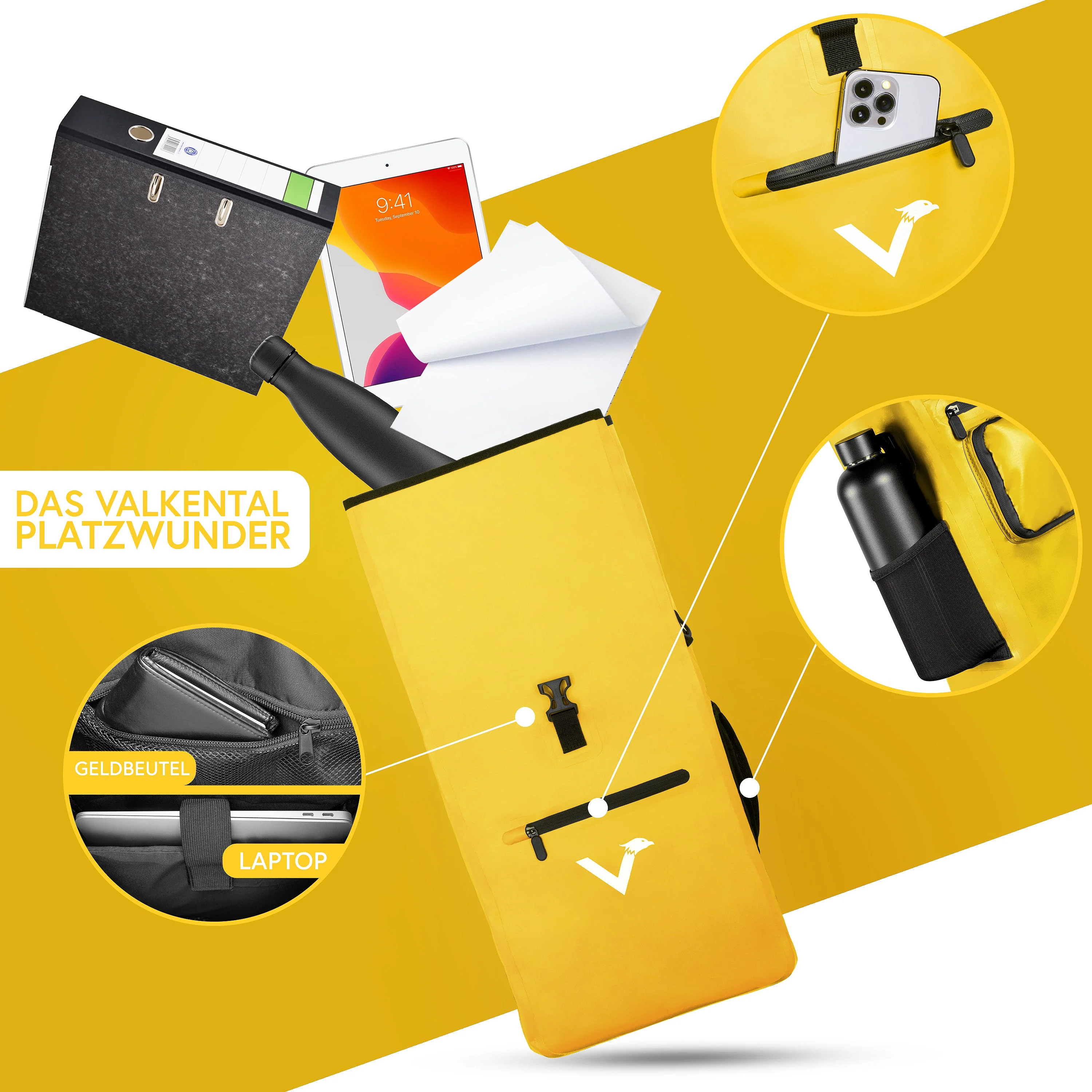 ValkOne 3in1 Fahrradtasche - perfekt für deinen Alltag! | Bundle - Image 17
