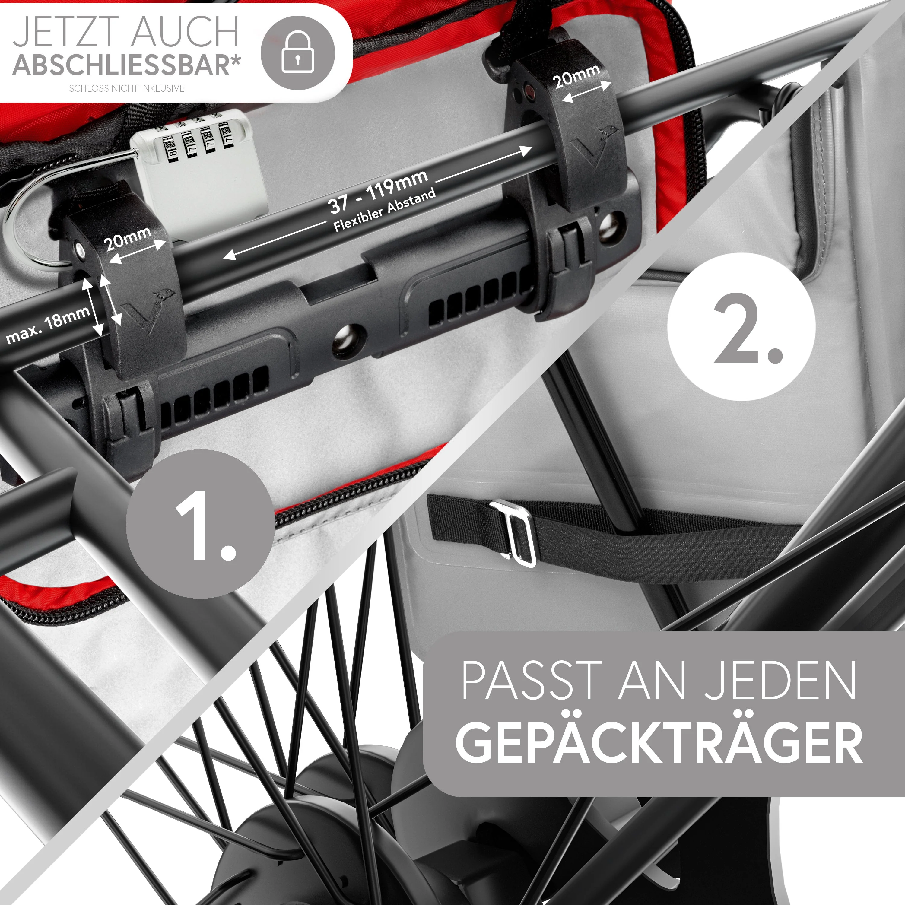 ValkOne 3in1 Fahrradtasche - perfekt für deinen Alltag! | Bundle - Image 23