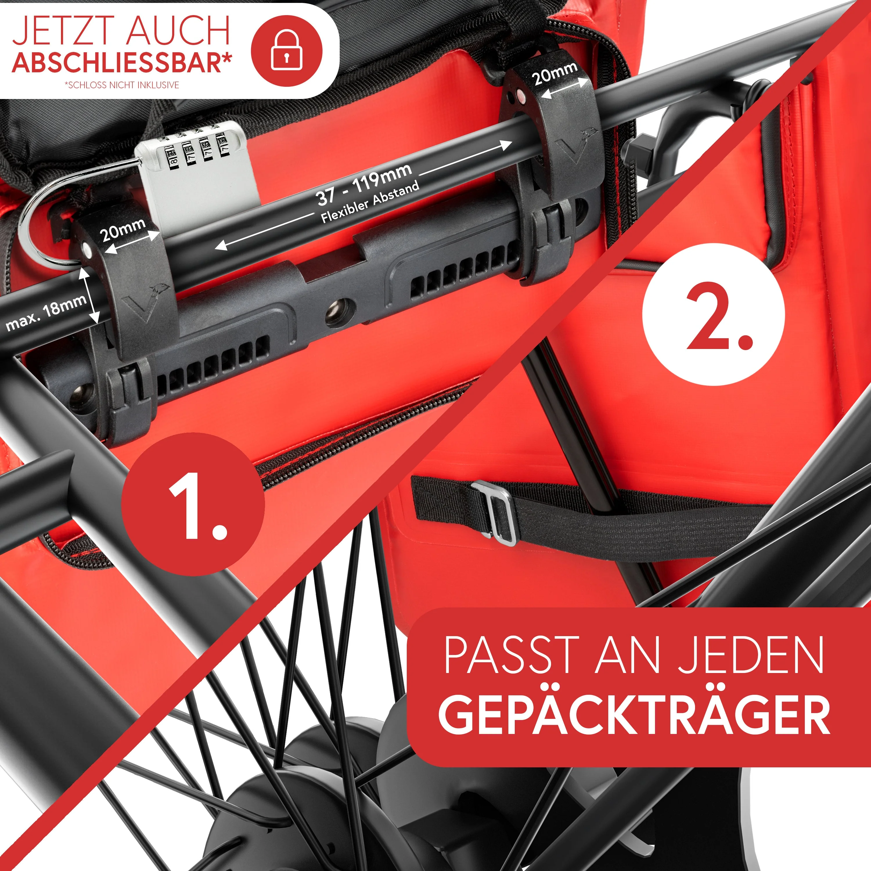 ValkOne 3in1 Fahrradtasche - perfekt für deinen Alltag! | Bundle - Image 34