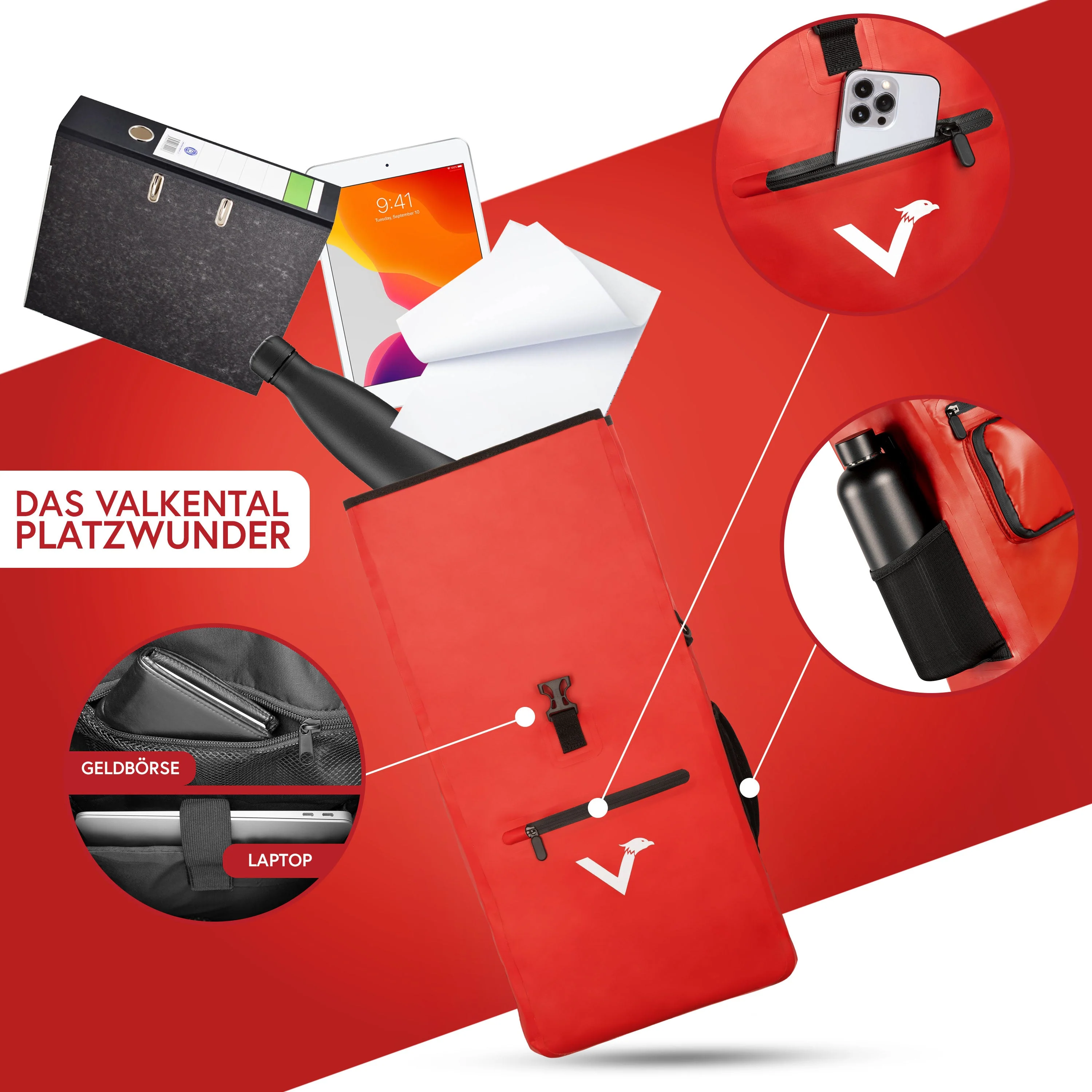 ValkOne 3in1 Fahrradtasche - perfekt für deinen Alltag! | Bundle - Image 35