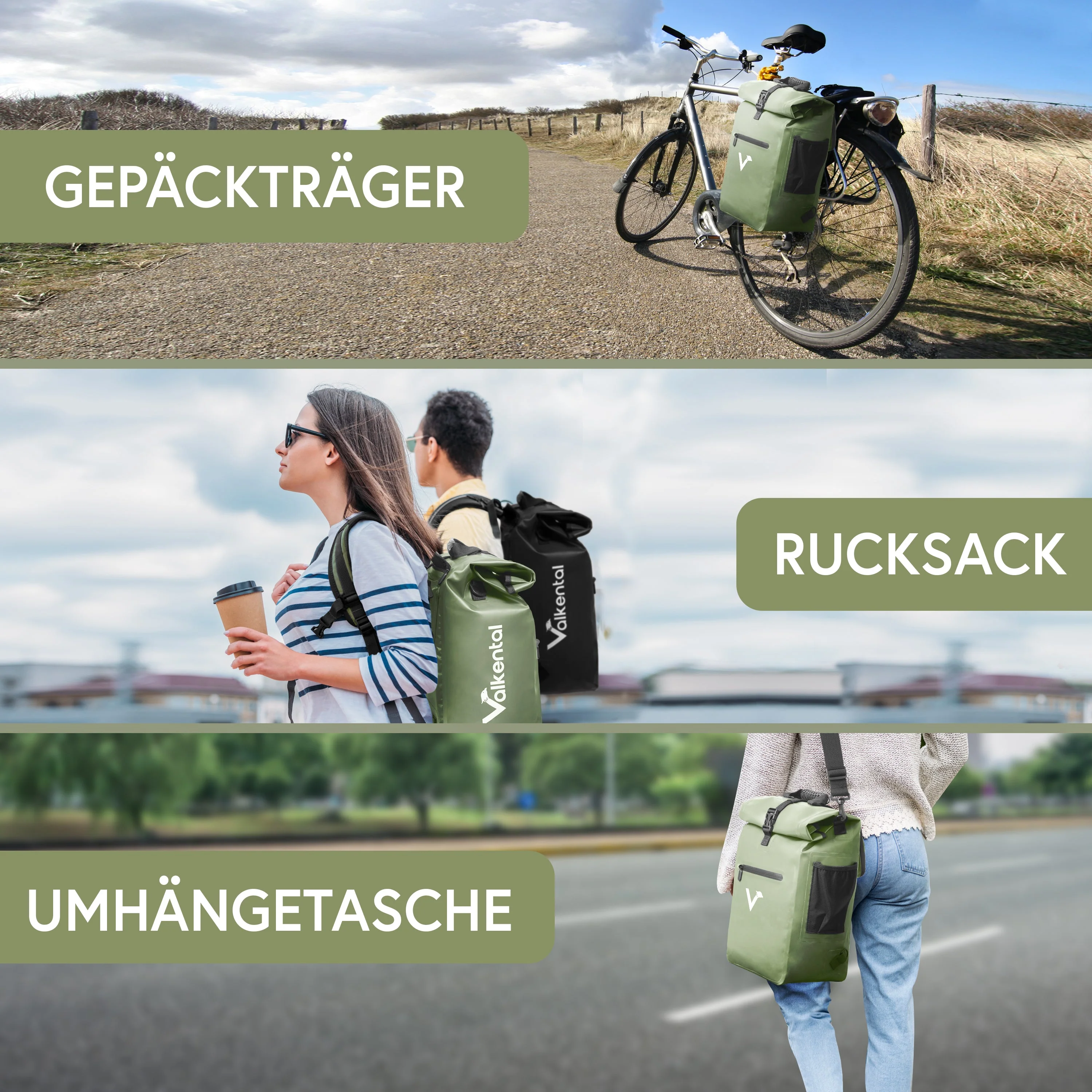 ValkOne 3in1 Fahrradtasche - perfekt für deinen Alltag! | Bundle - Image 45