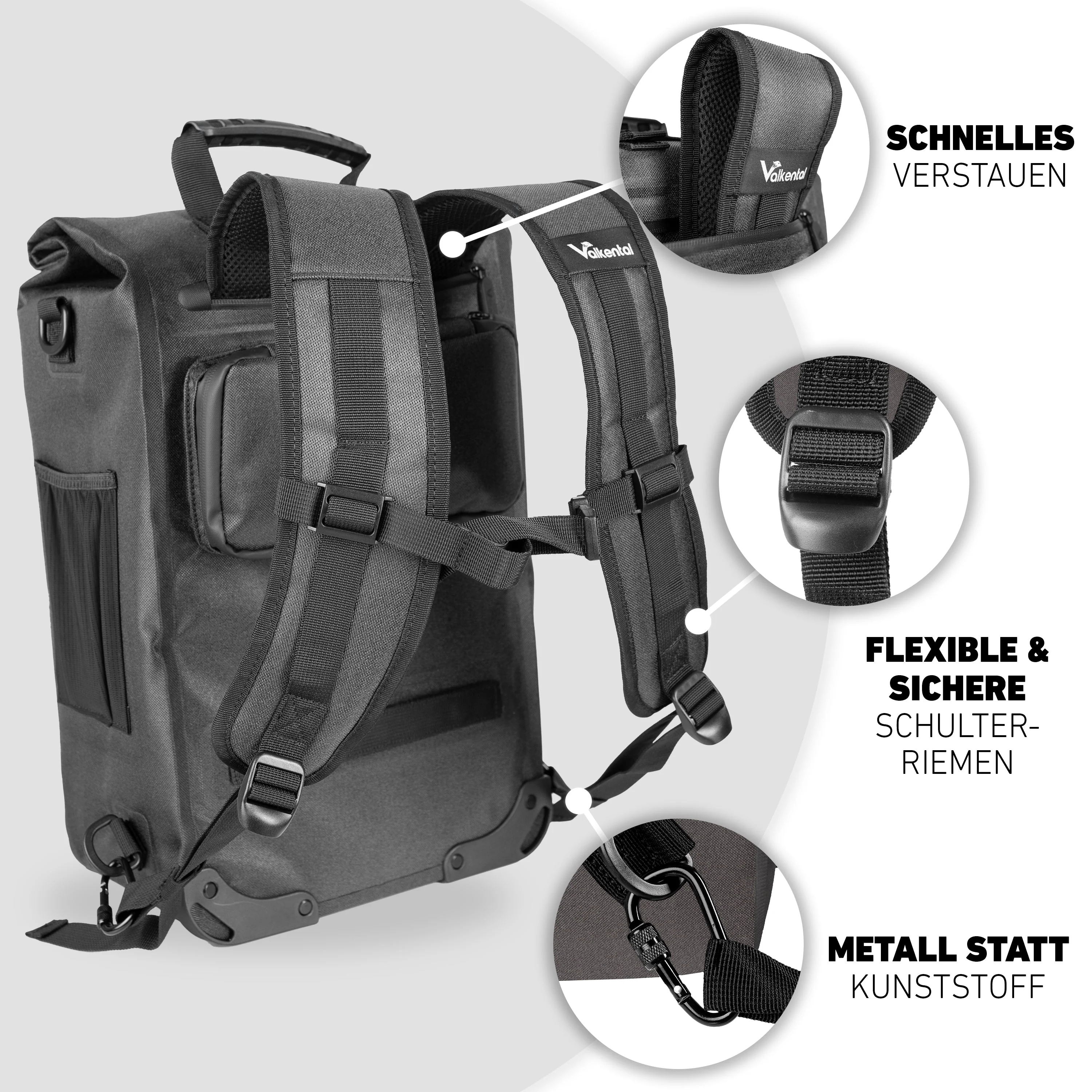 ValkOne 3in1 Fahrradtasche - perfekt für deinen Alltag! | Bundle - Image 54