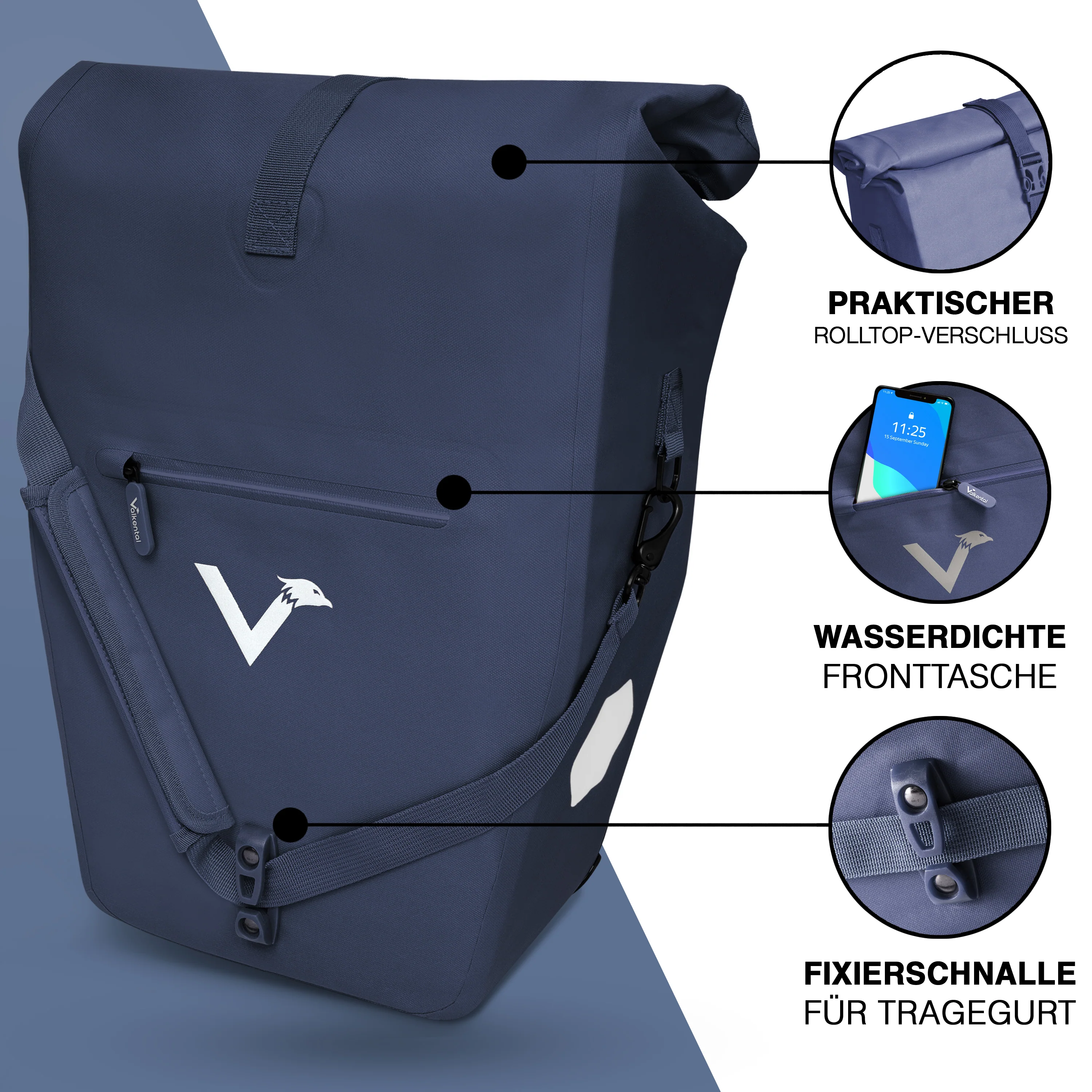 Bike Bag Urban - Praktische 2in1 Gepäckträgertasche im urbanen Look - Image 27
