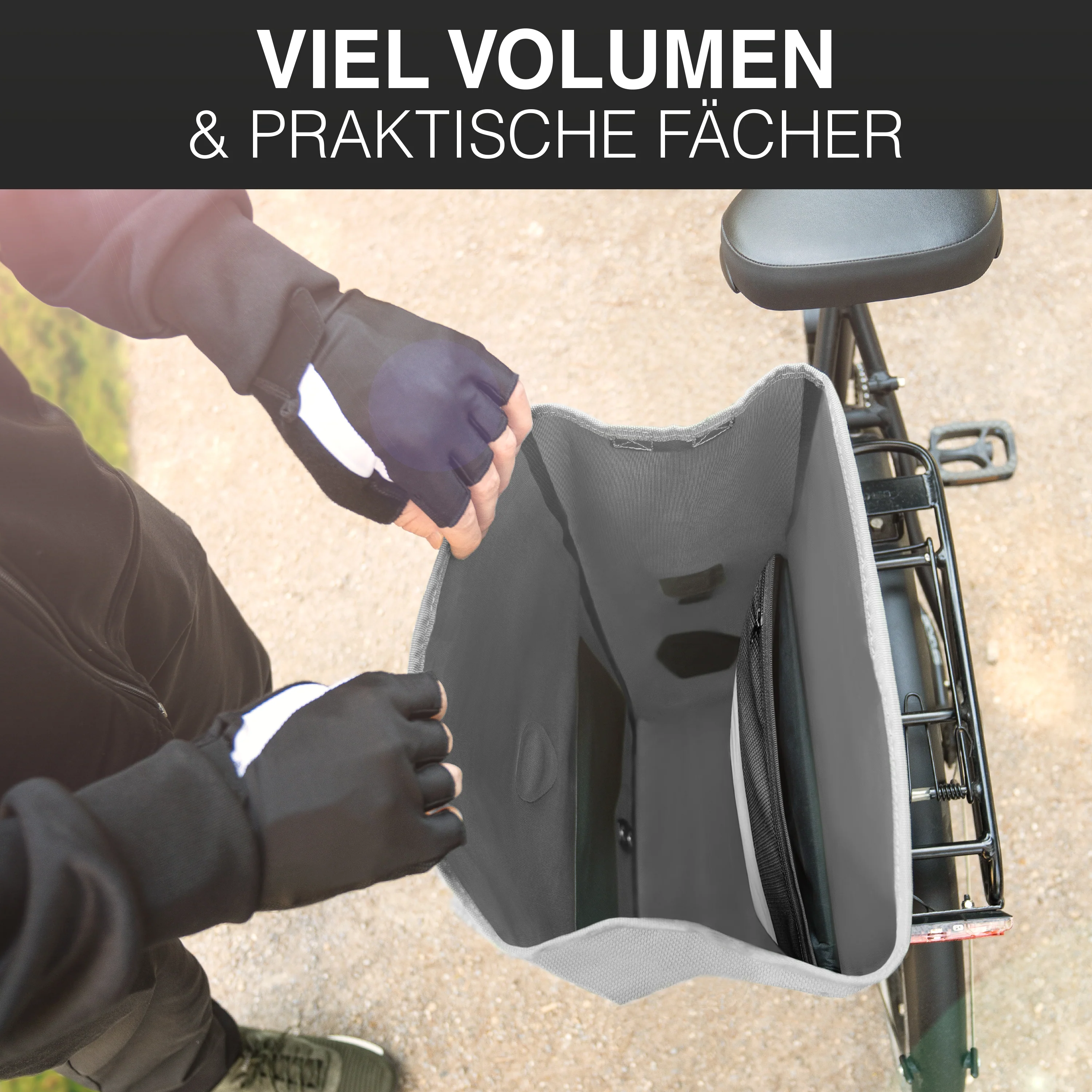 Bike Bag Urban - Praktische 2in1 Gepäckträgertasche im urbanen Look - Image 37