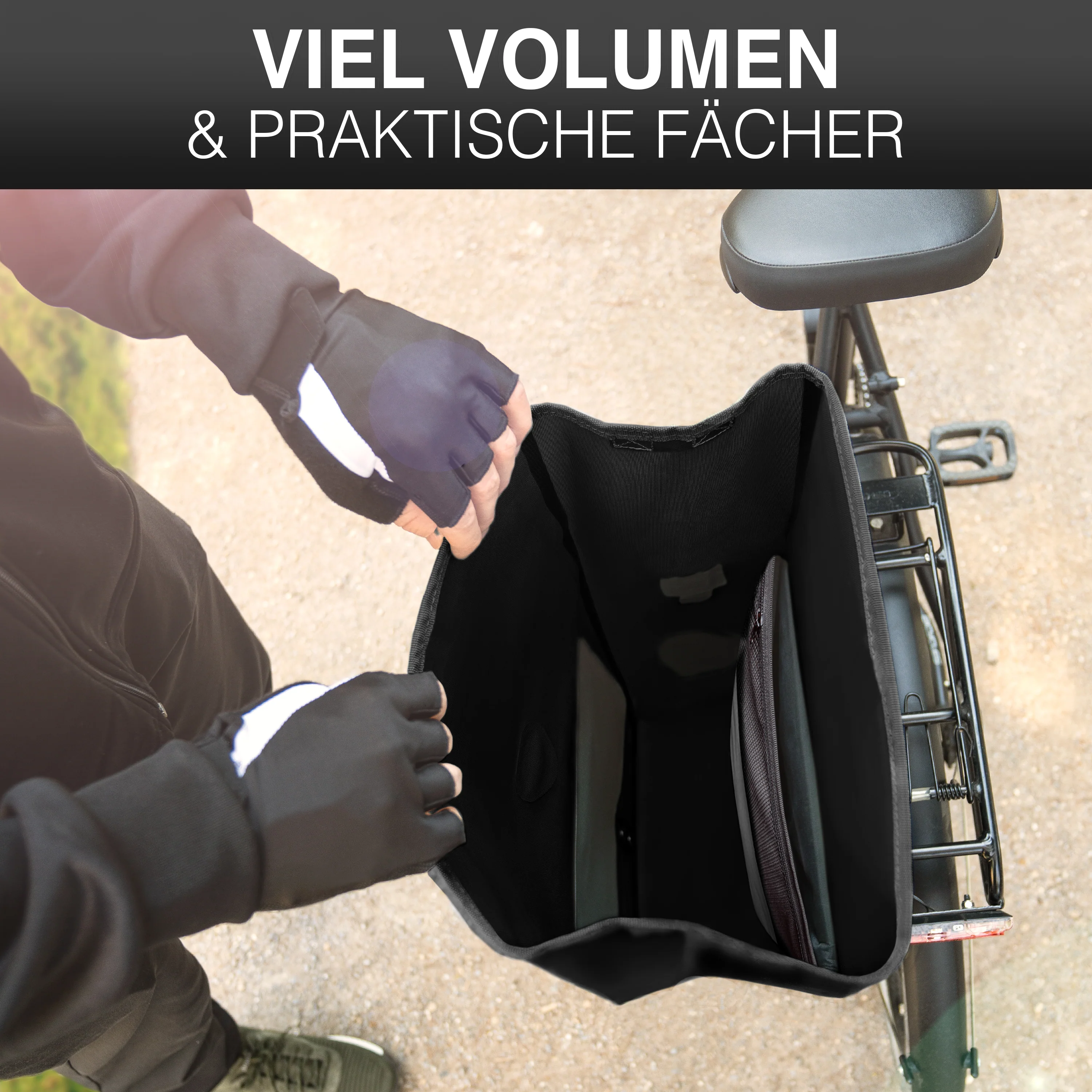 Bike Bag Urban - Praktische 2in1 Gepäckträgertasche im urbanen Look - Image 44
