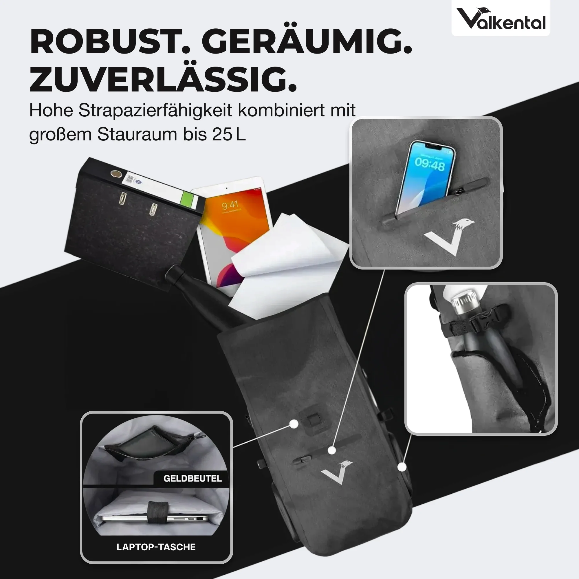 ValkPro 3in1 Fahrradtasche - hochfunktionales Multitalent - Image 33