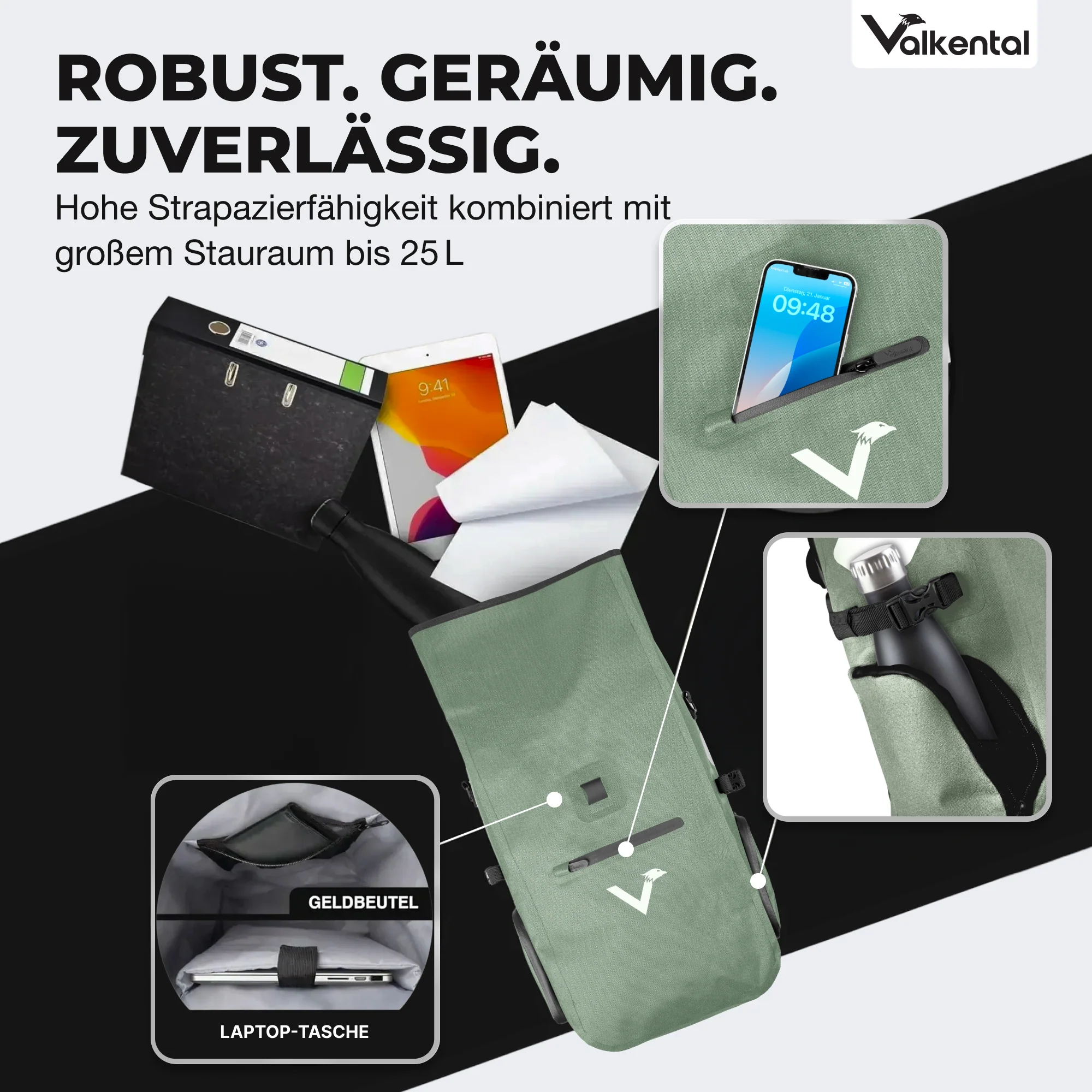 ValkPro 3in1 Fahrradtasche - hochfunktionales Multitalent - Image 54