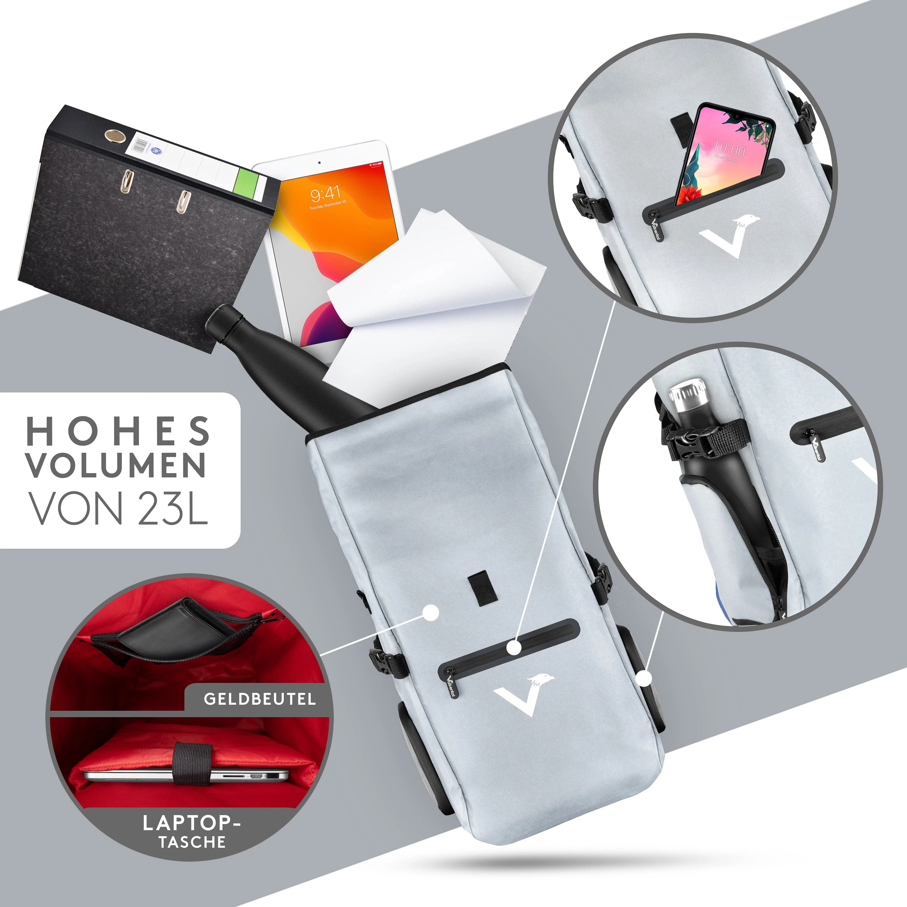 ValkPro 3in1 Fahrradtasche - hochfunktionales Multitalent - B-WARE - Image 19