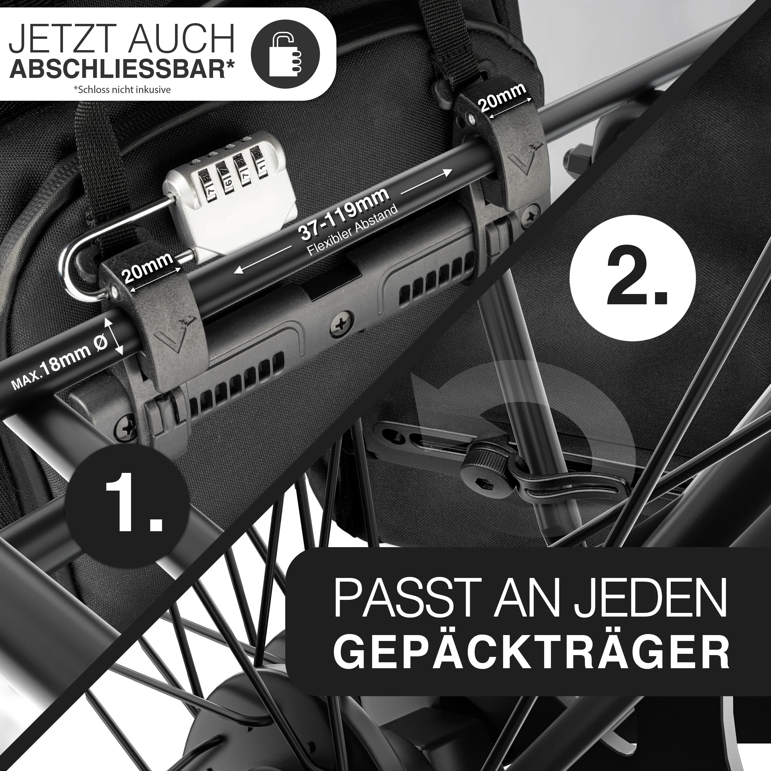 ValkPro 3in1 Fahrradtasche - hochfunktionales Multitalent - B-WARE - Image 24