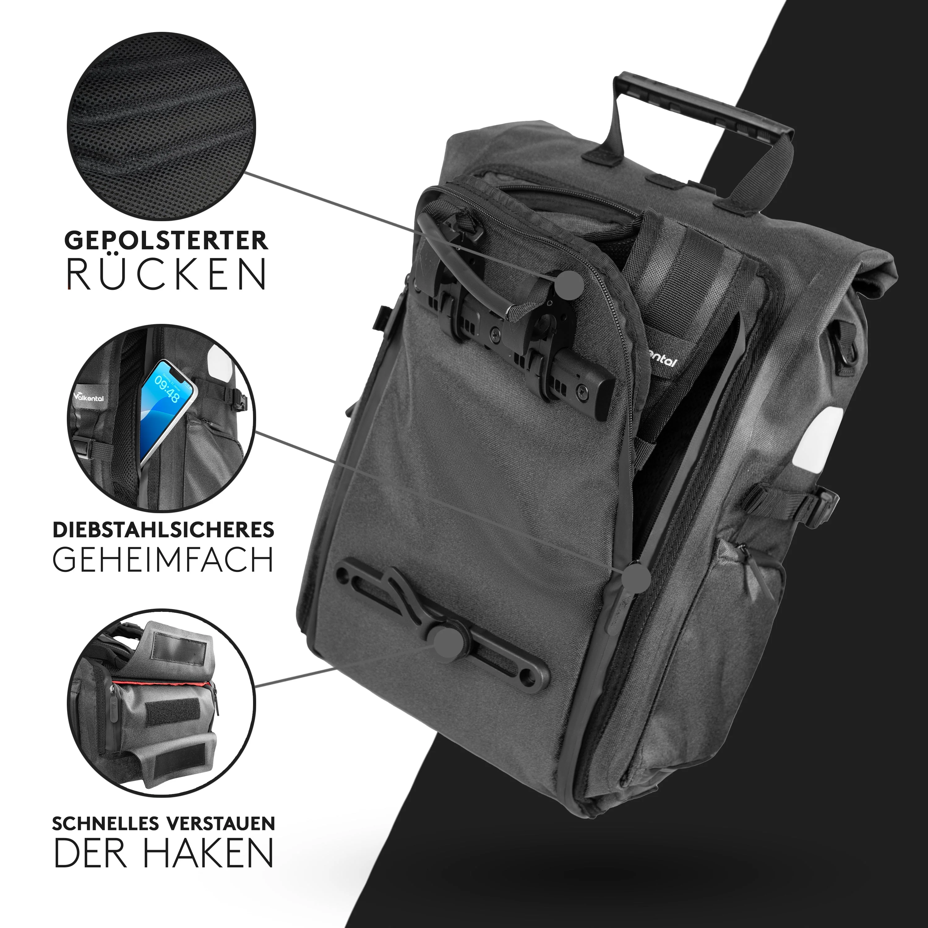 ValkPro 3in1 Fahrradtasche - hochfunktionales Multitalent | Bundle - Image 17