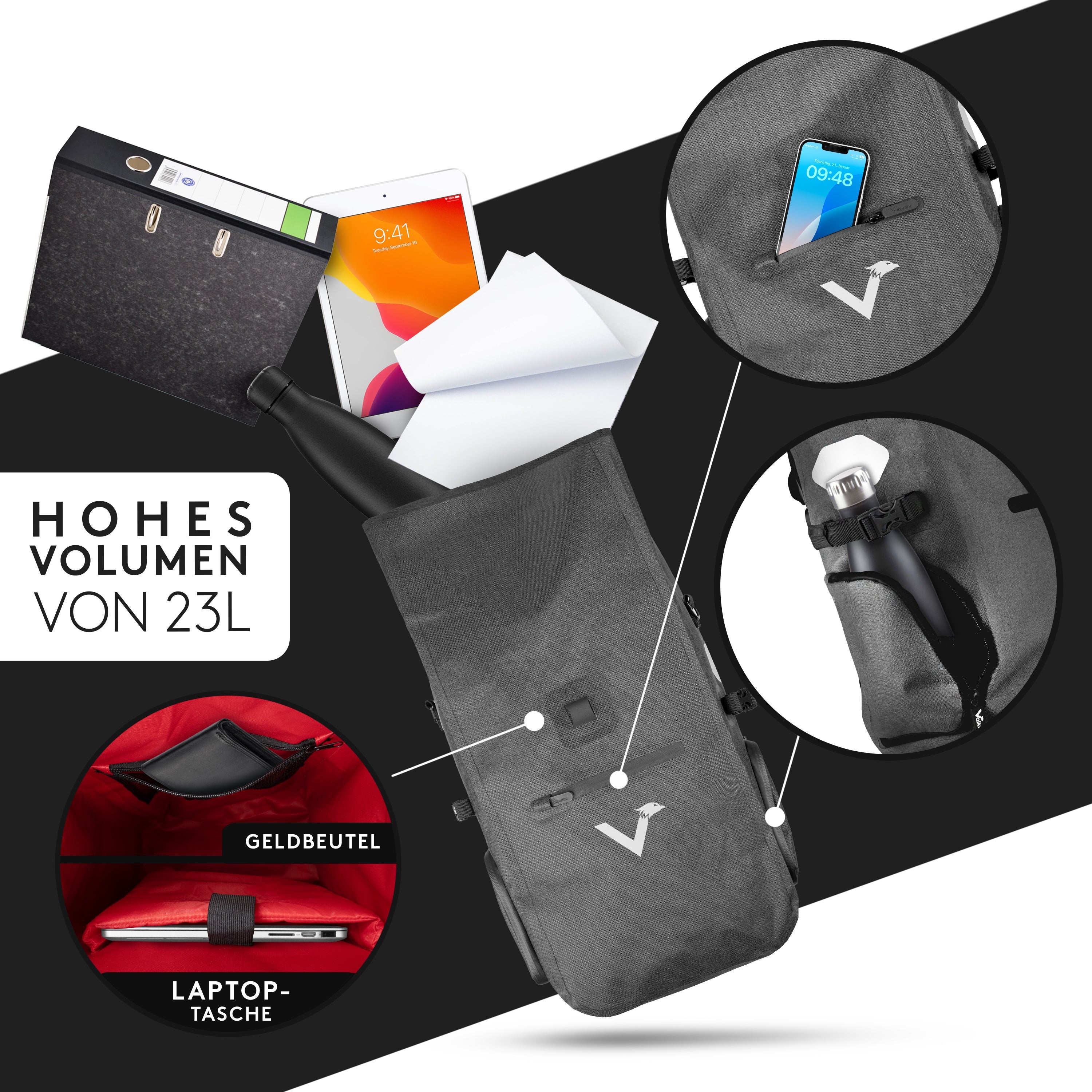 ValkPro 3in1 Fahrradtasche - hochfunktionales Multitalent | Bundle - Image 27